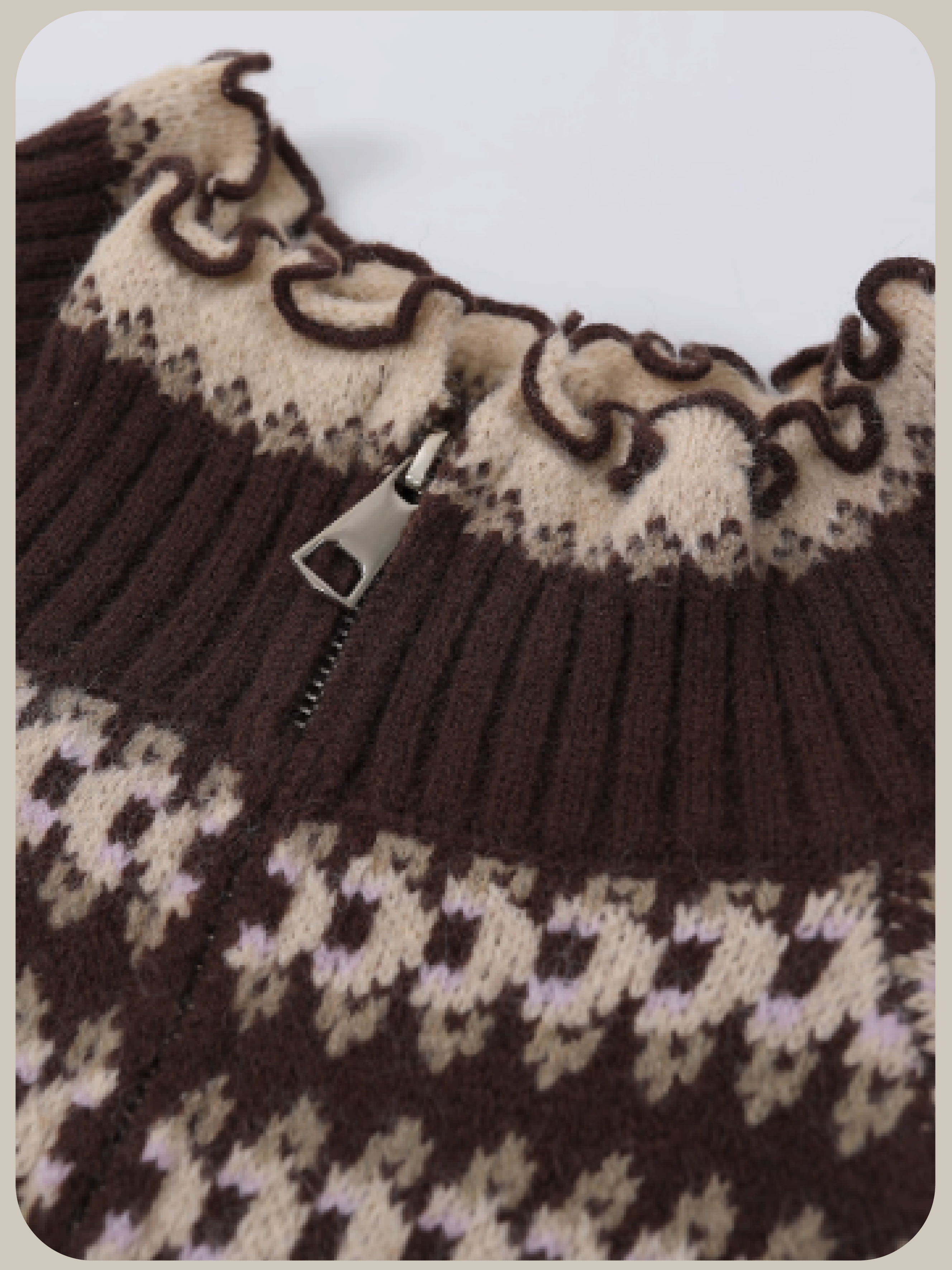 Jacquard Cardigan With Head Piece/ヘッドドレス付きジャカードカーディガン