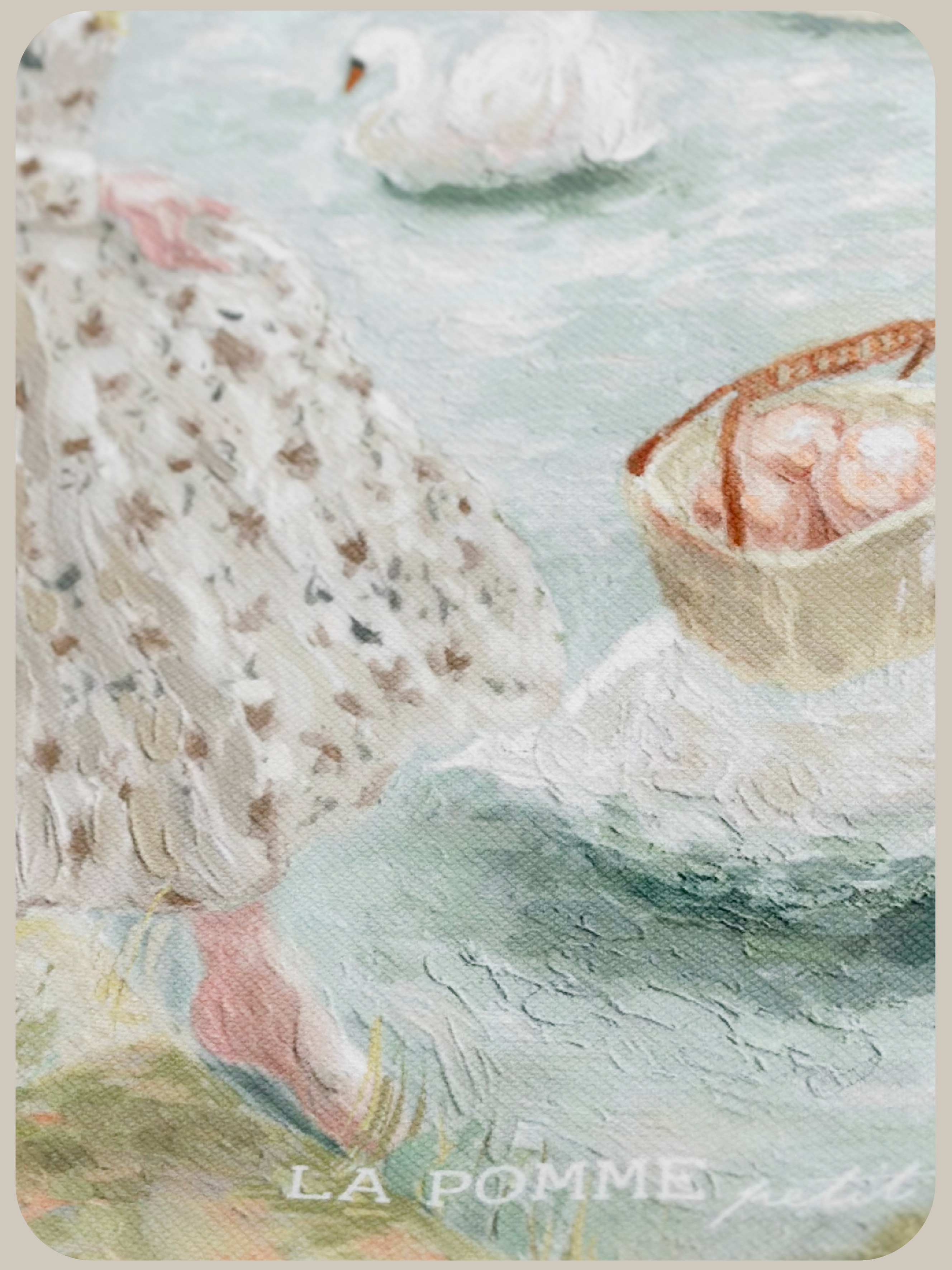 Oil Panting Tote Bag.