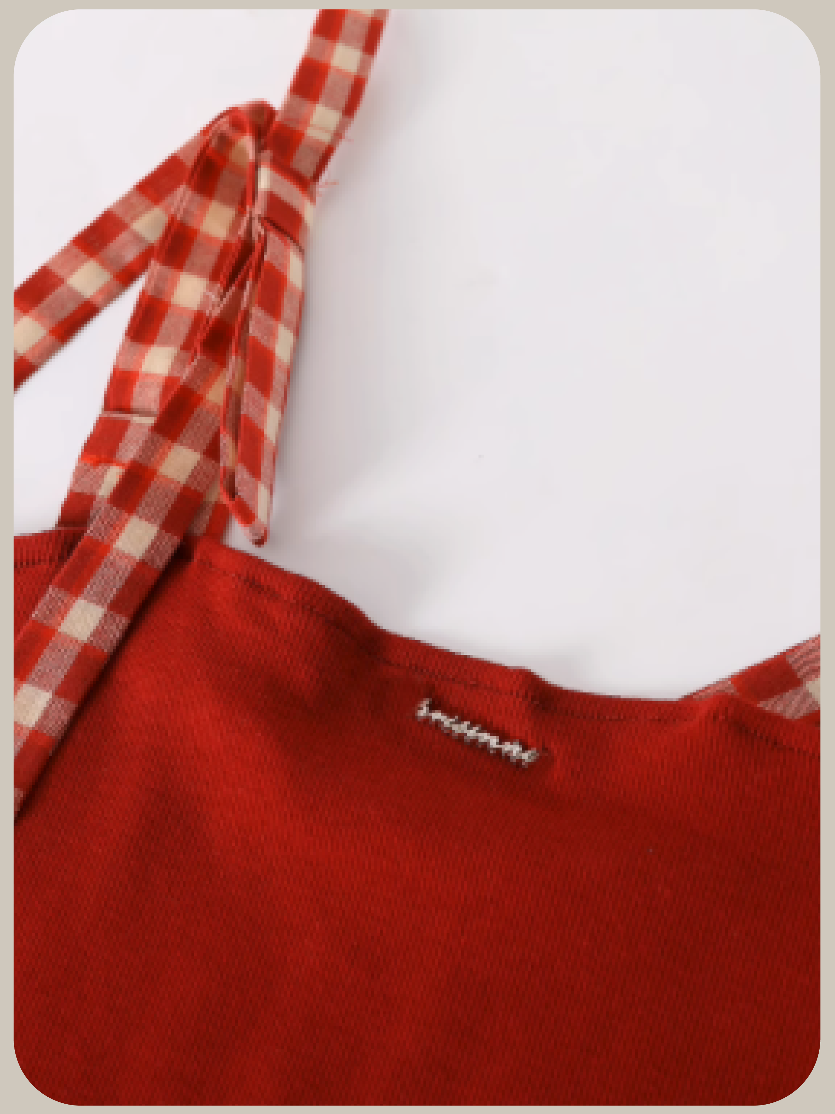 High Waist Vichy Style Skirt Set Up/ハイウエストヴィシースタイルスカートセットアップ