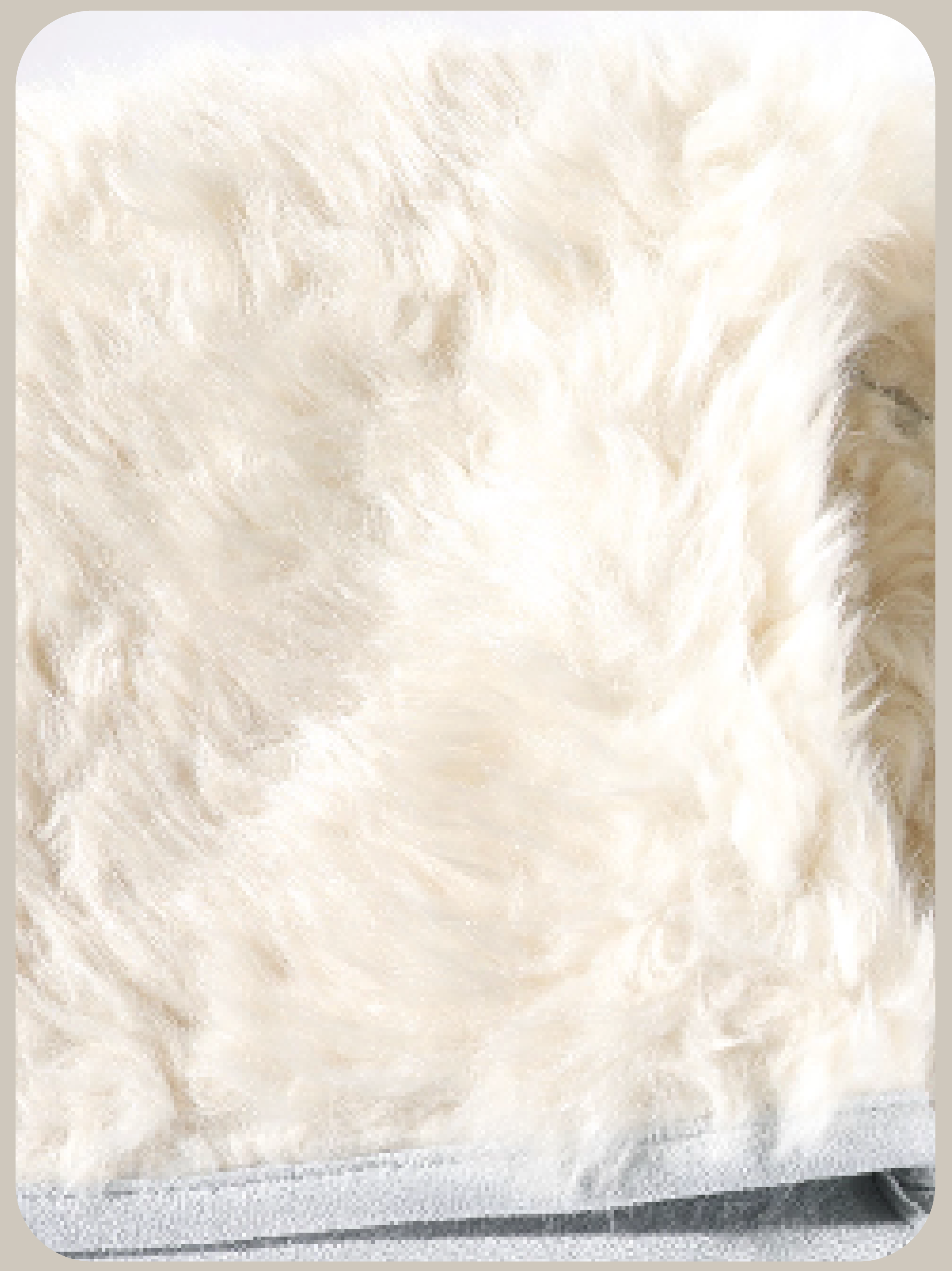 Sailor Collar Faux Fur Coat With Bag/バッグ付きセーラーカラーフェイクファーコート