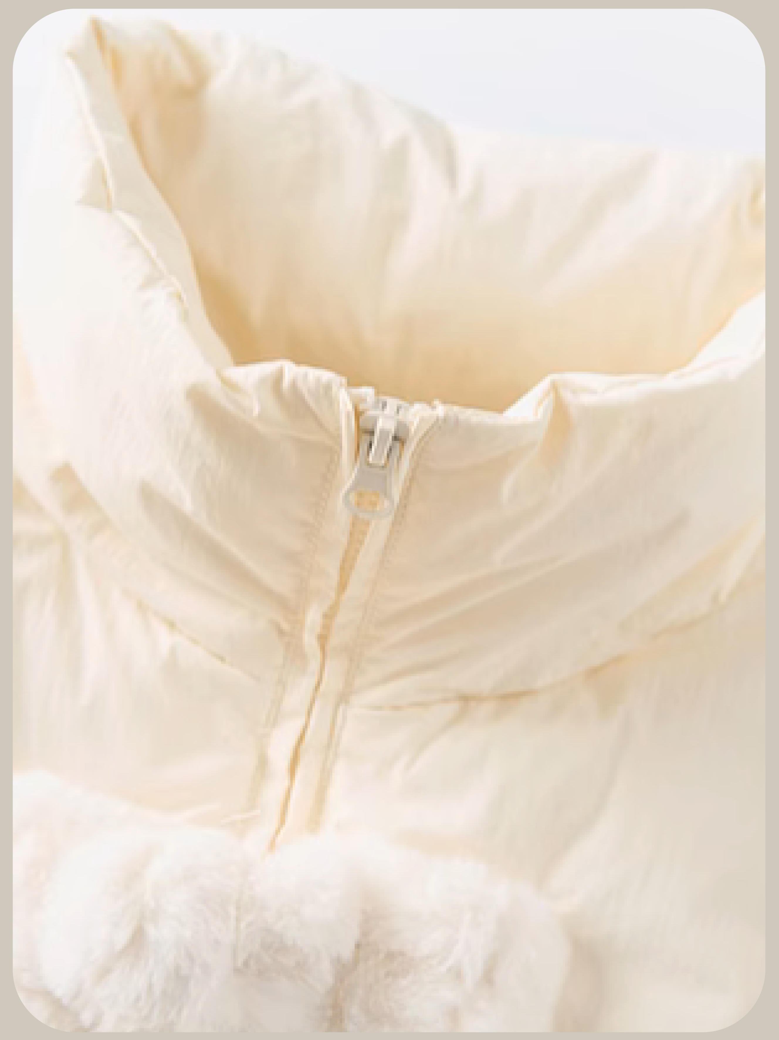 Fluffy Buckle Frill Duck Down Coat/ふわふわバックルフリルダックダウンコート