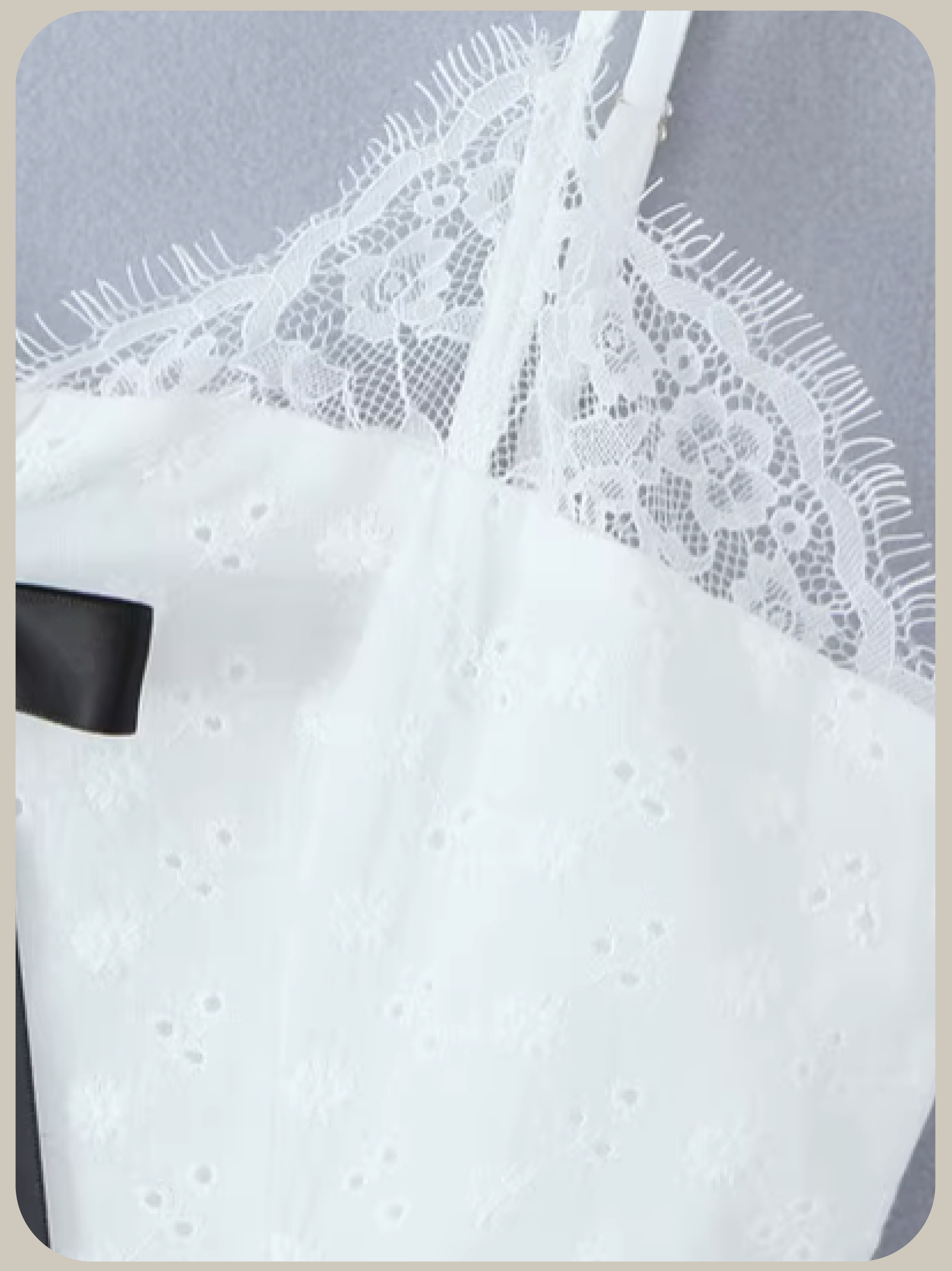 Sweet Lace Ribbon Cami Dress/スイートレースリボンキャミワンピース