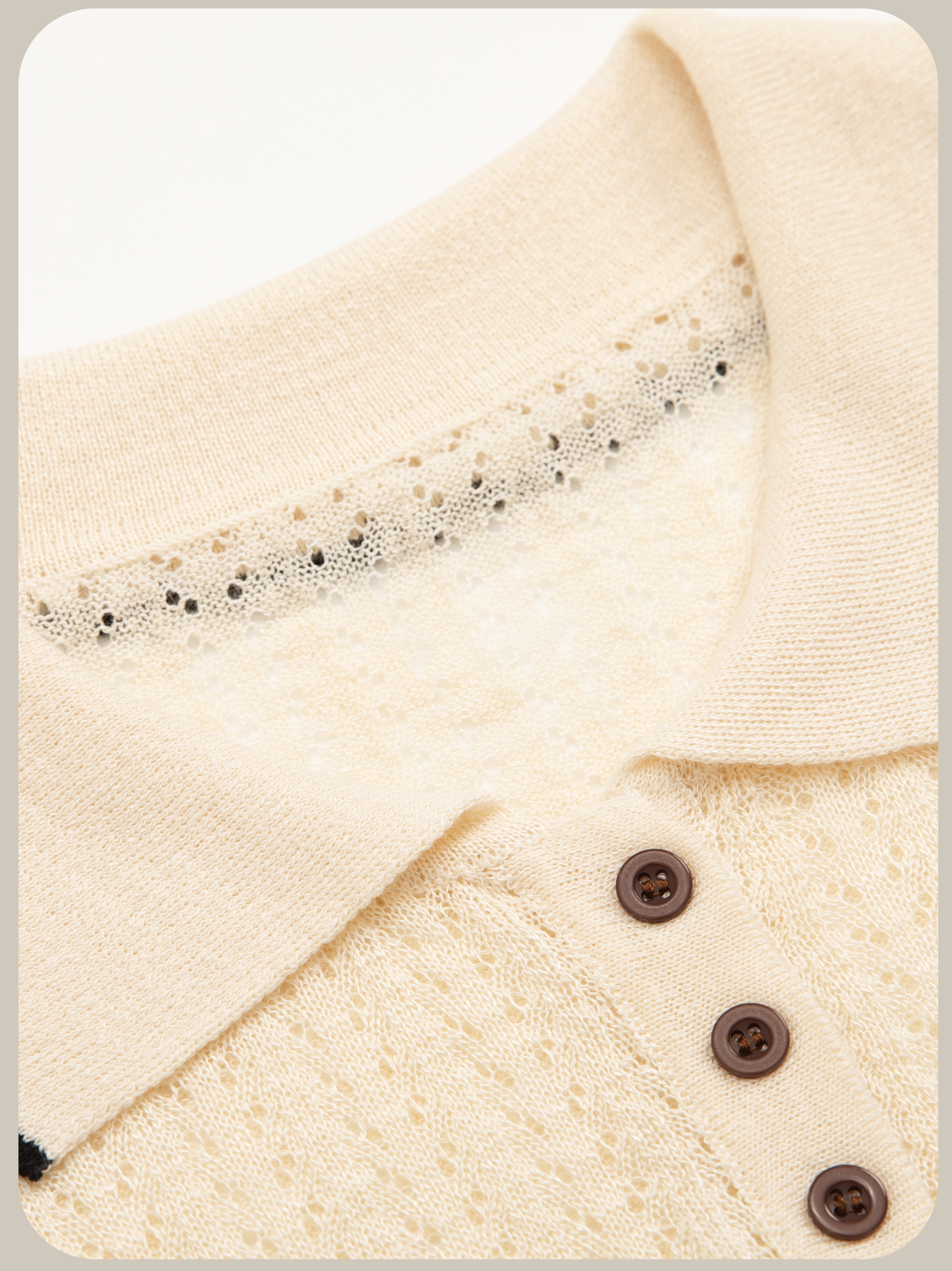 Embossed Doggy Summer Knit/エンボスドッグサマーニット