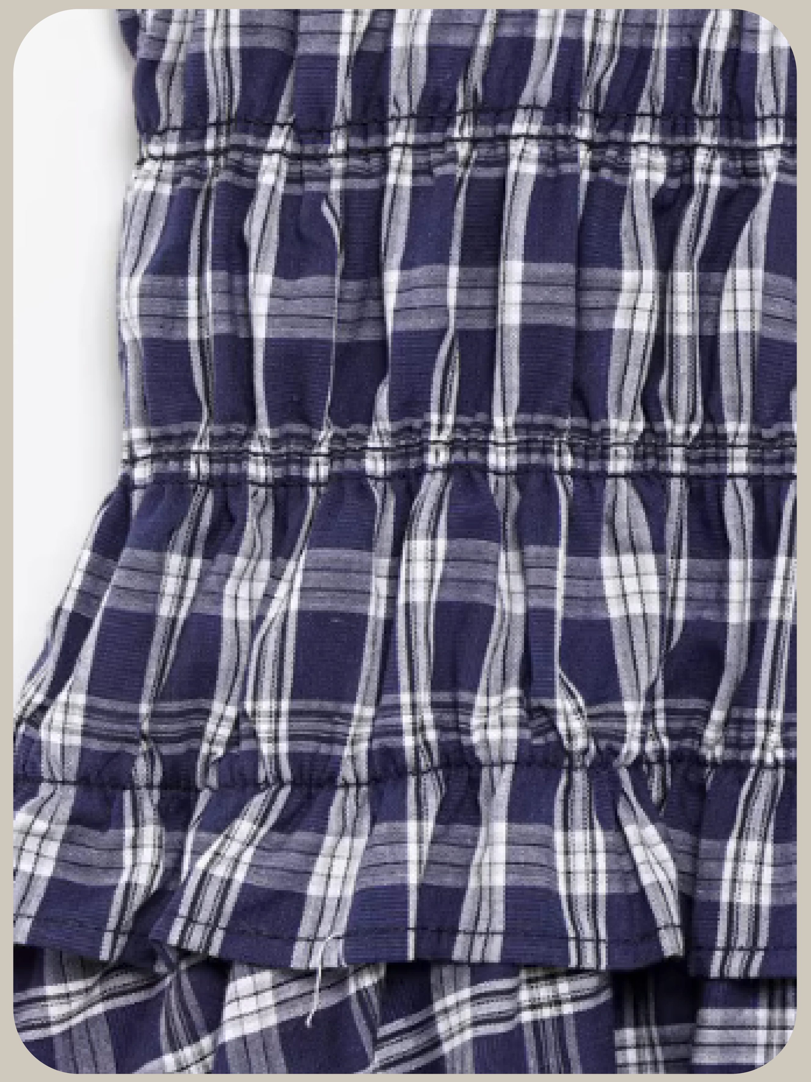 Blue Plaid Cami Dress/ブルーチェック柄キャミドレス