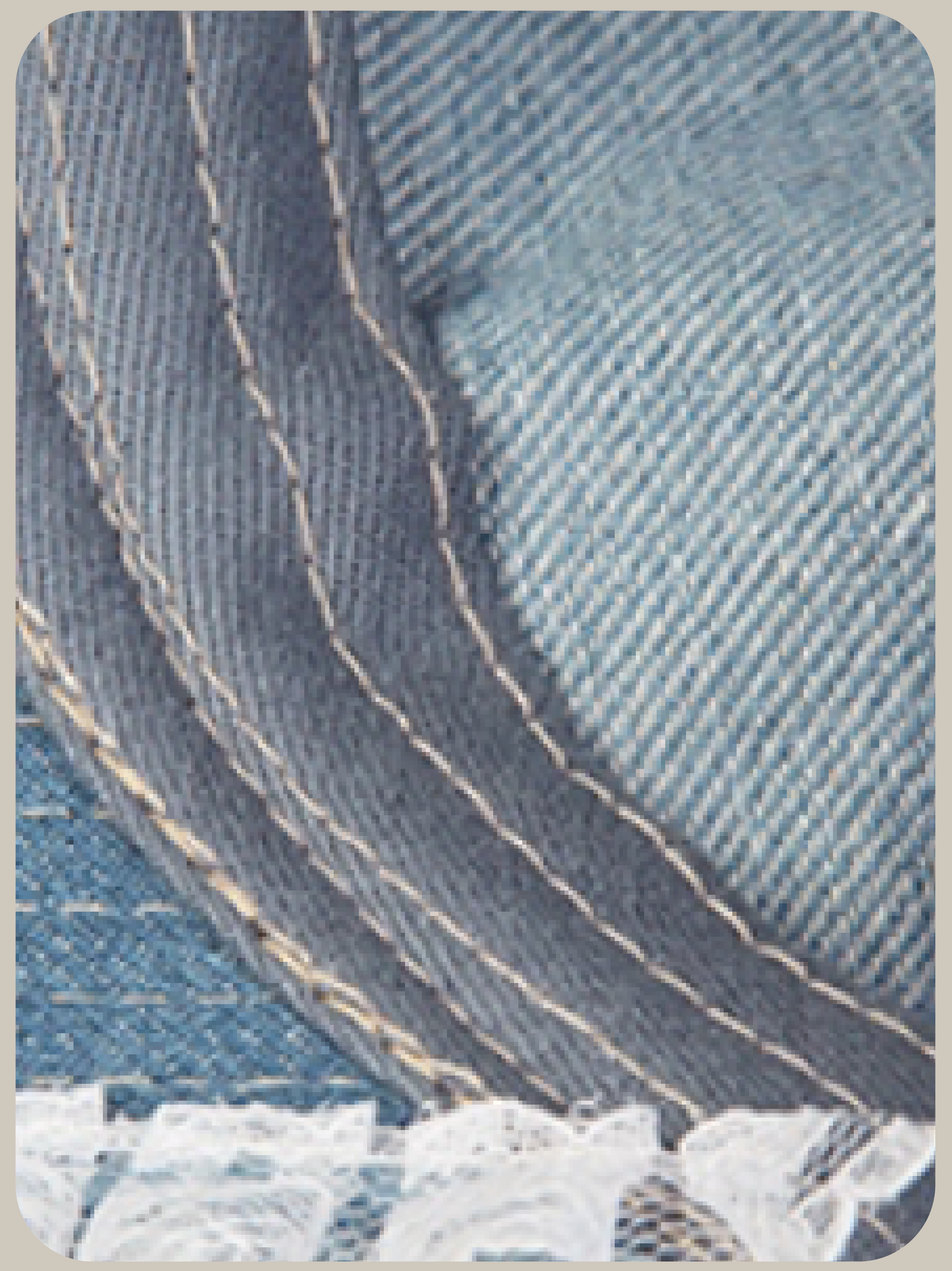 Lace Frill Denim Cap/レースフリルデニムキャップ