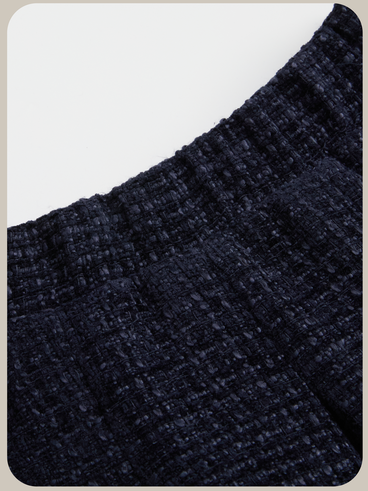 Denim Contrast Tweed Cropped Jacket Set Up/デニムツイードクロップドジャケットセットアップ