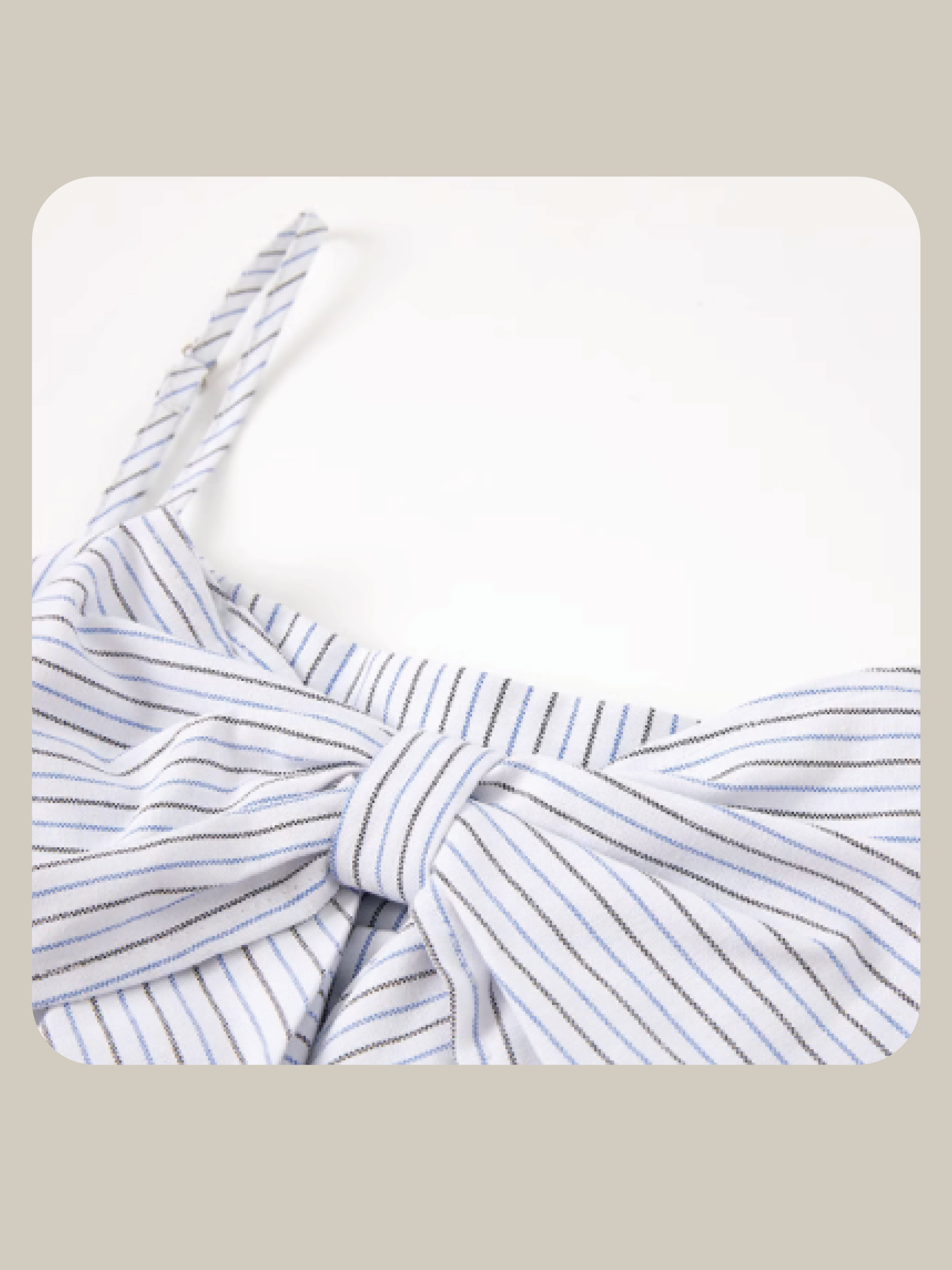 Big Ribbon Stripe One Piece/ビッグリボンストライプワンピース