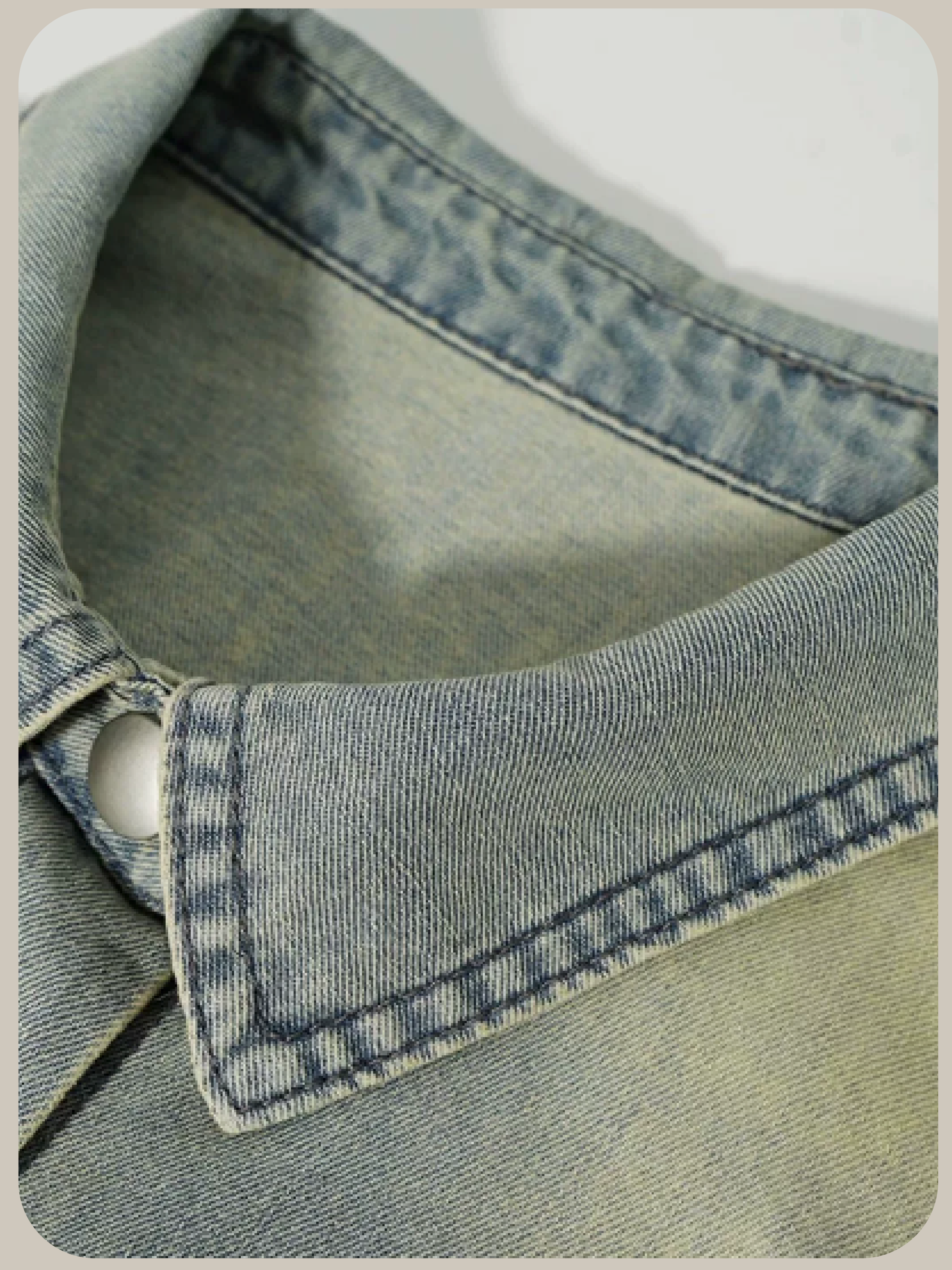 Retro Lace Deco Denim Vest/レトロレースデコデニムベスト