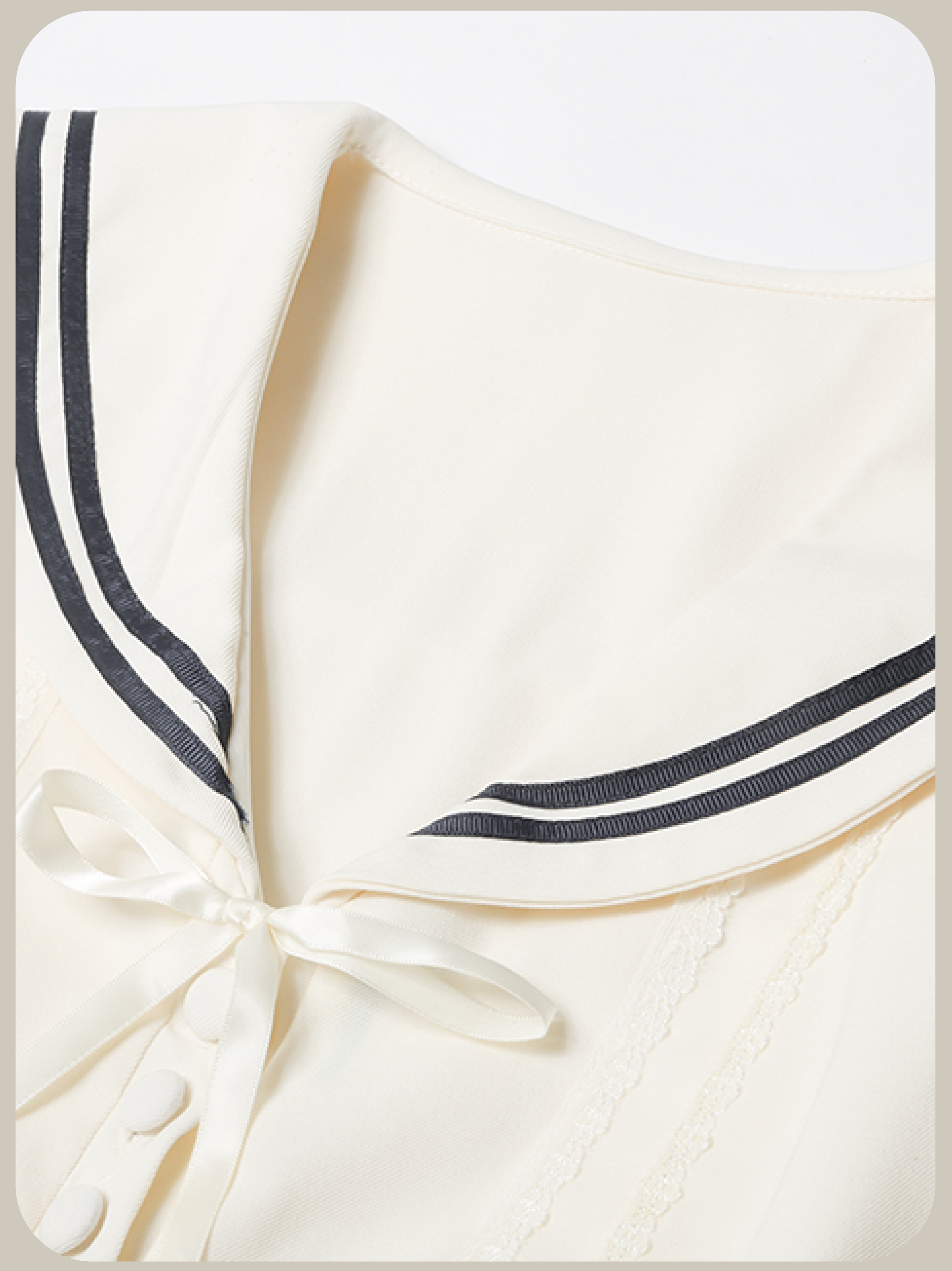 Sailor Collar Waisted One Piece/セーラーカラーウエストワンピース