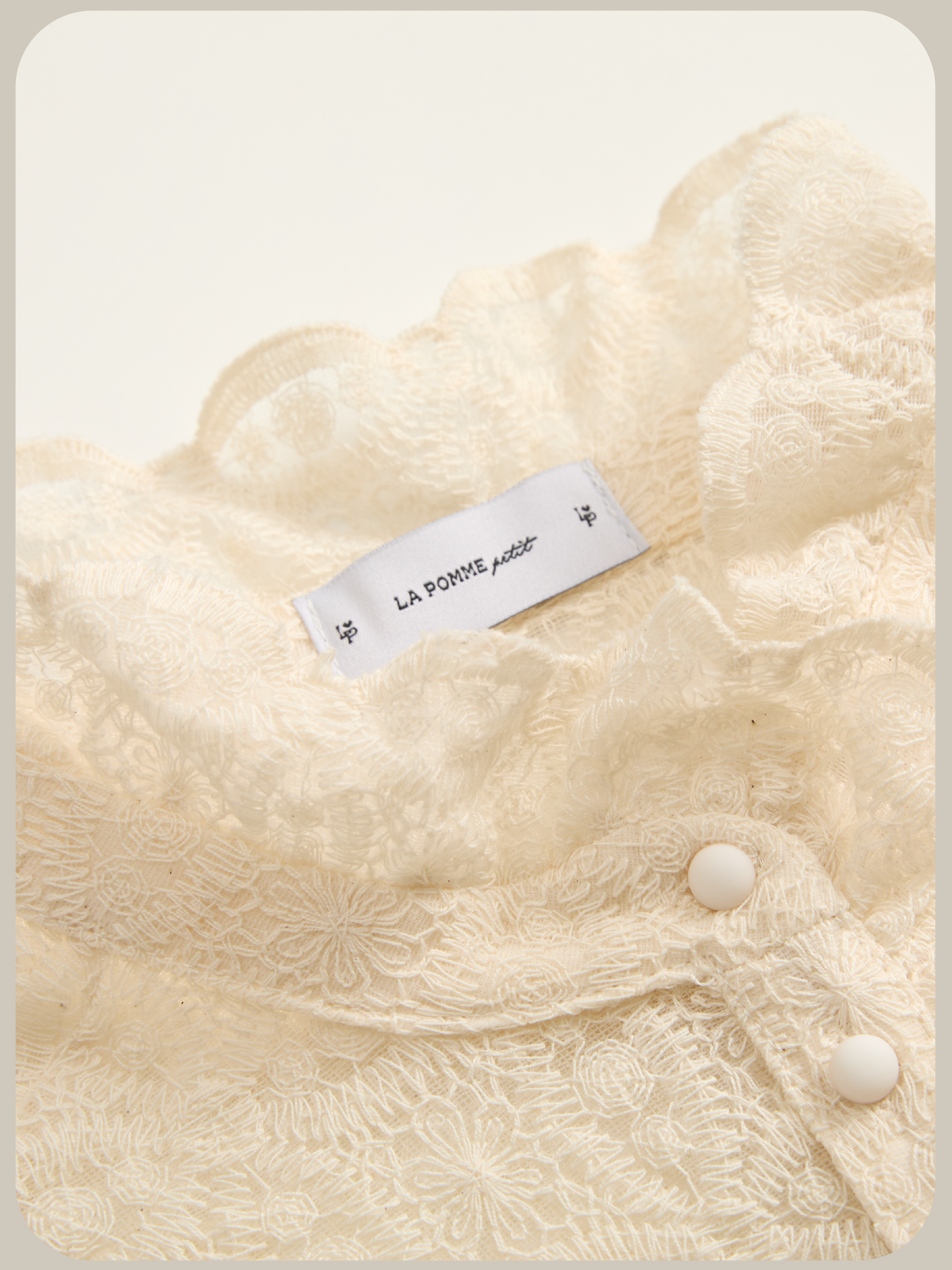 Texture Lace Motif Blouse テクスチャーレースモチーフブラウス