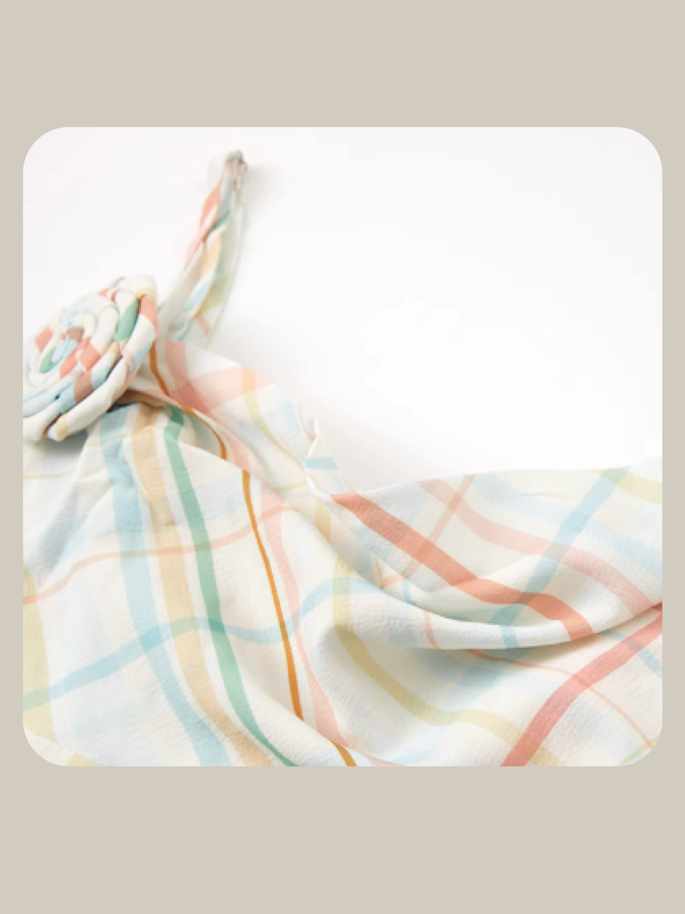 Pastel Color Plaid One Piece/パステルカラーチェックワンピース