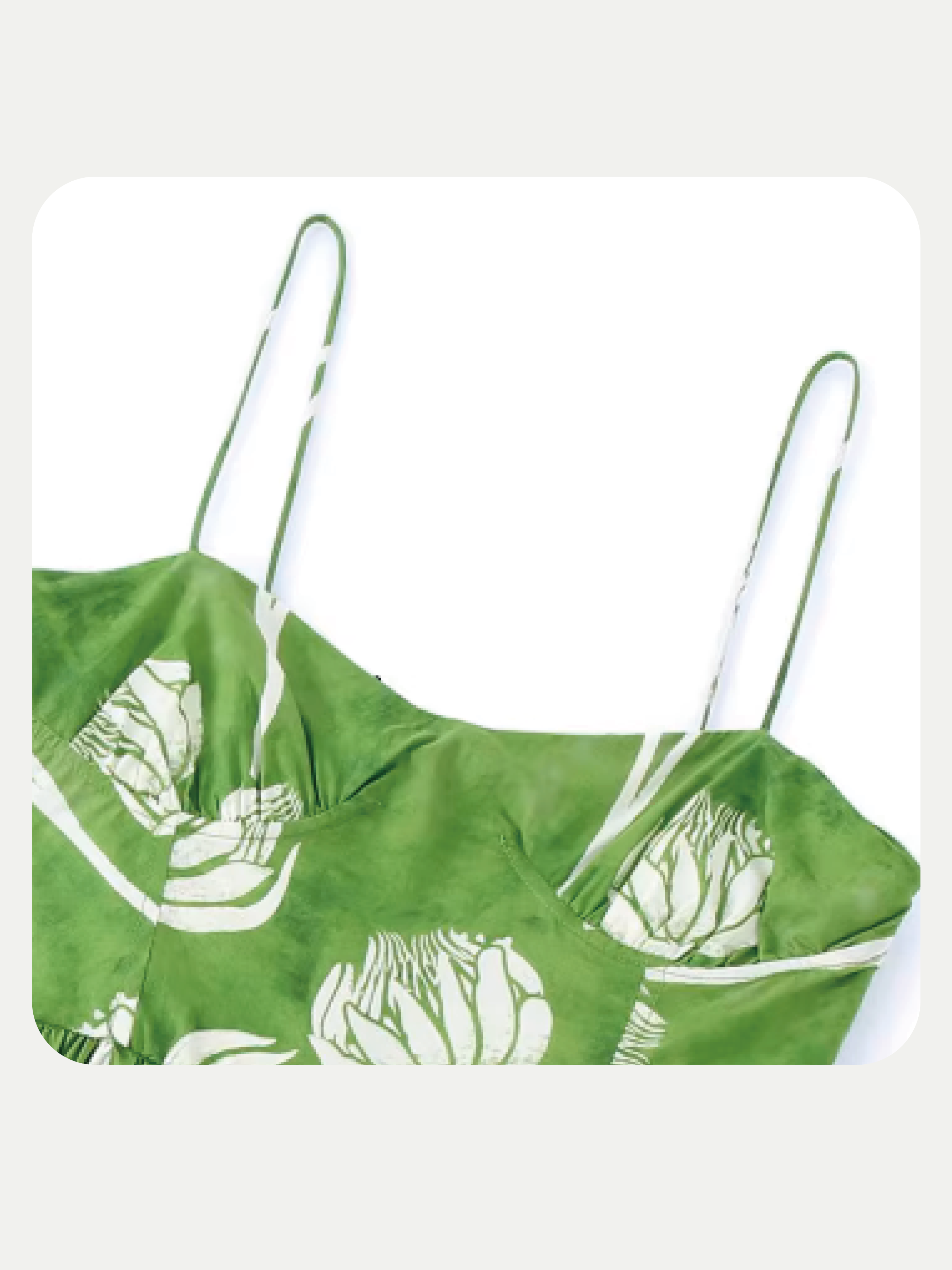 Waisted Flower Pattern Cami Dress