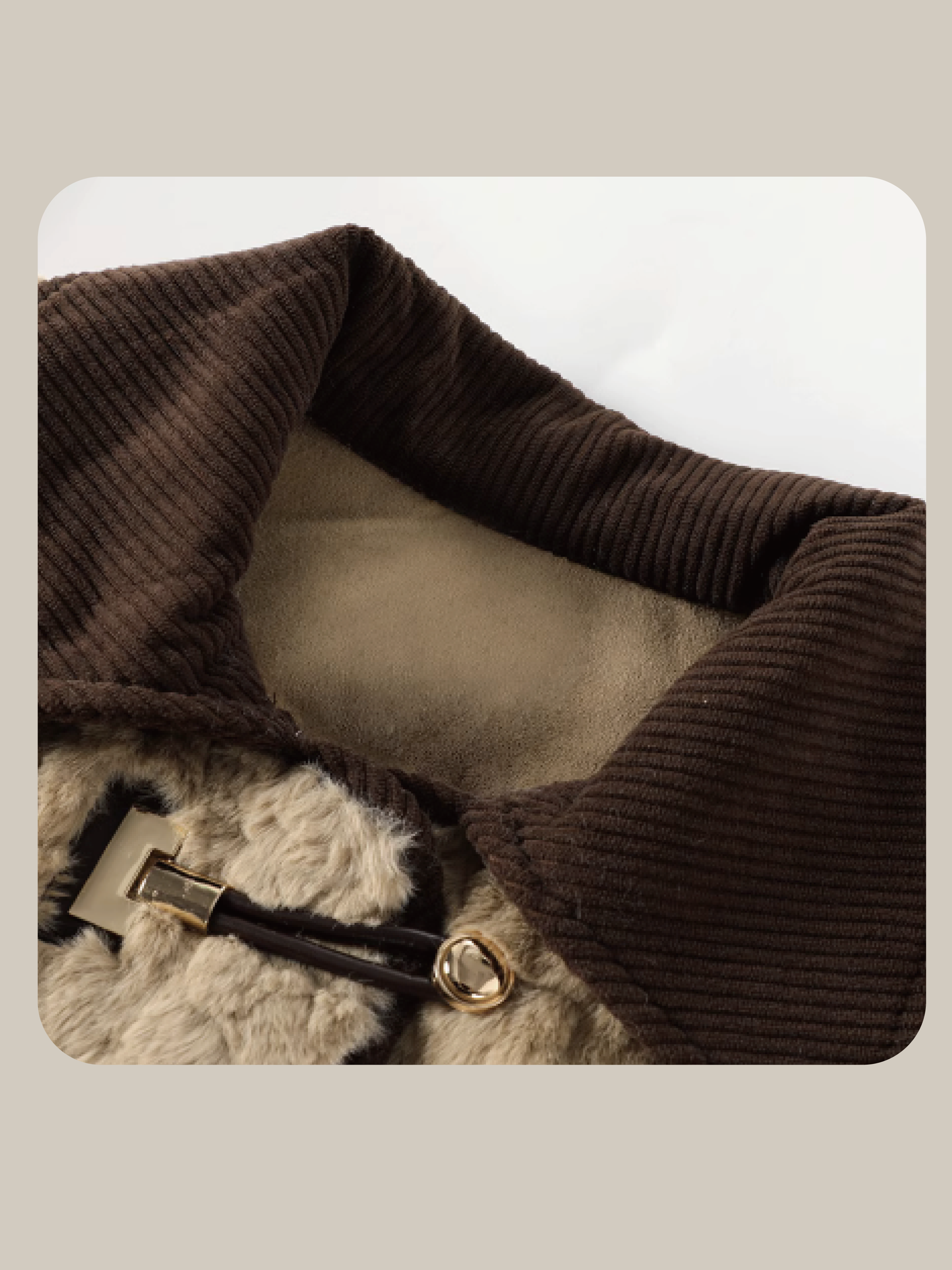 ・予約商品・Fluffy Shearling Fur Coat With Mini Bag. ふわふわムートンファーコート ミニバッグ付き