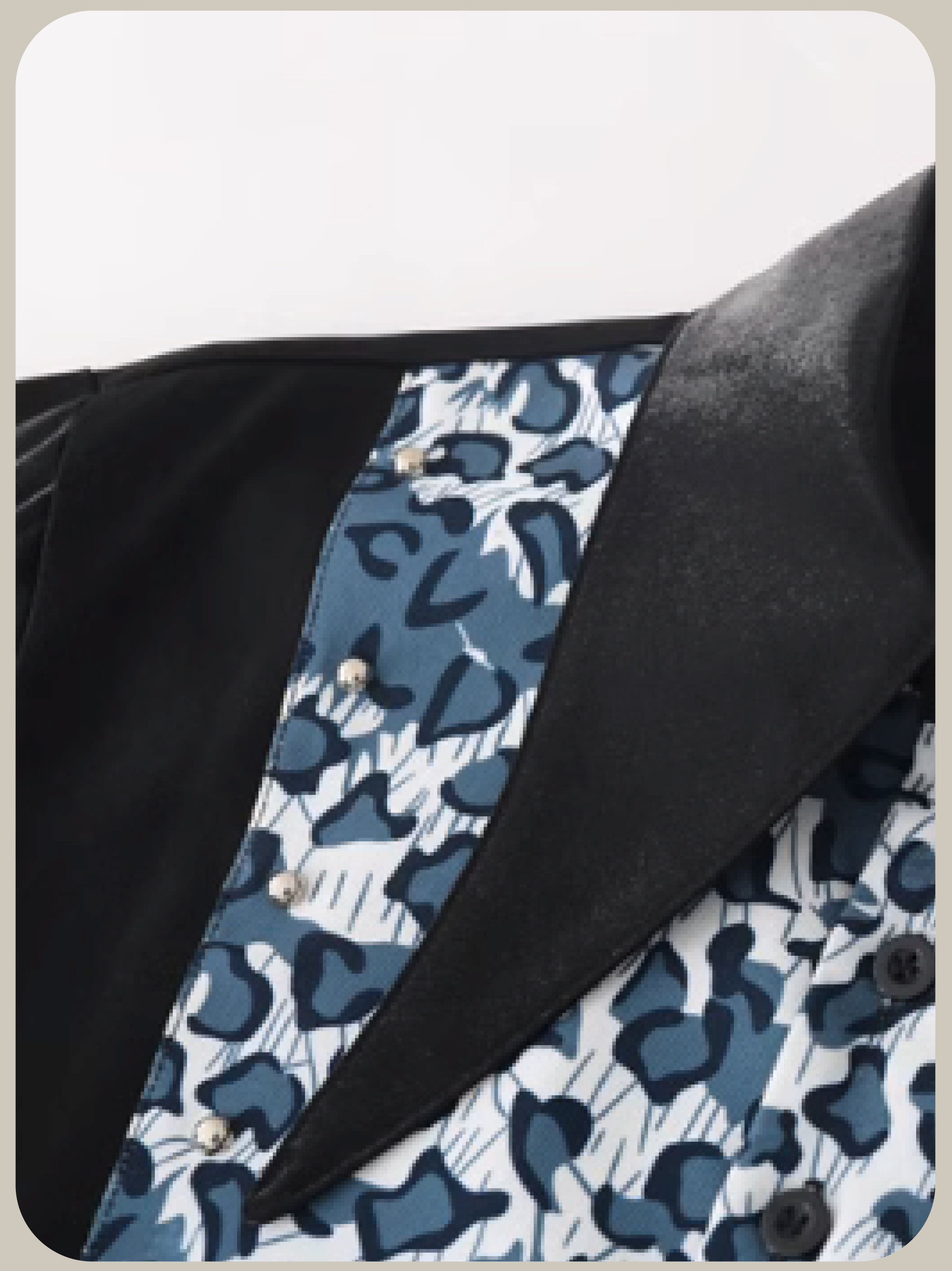 Leopard Stitching Shirt/レオパードステッチシャツ