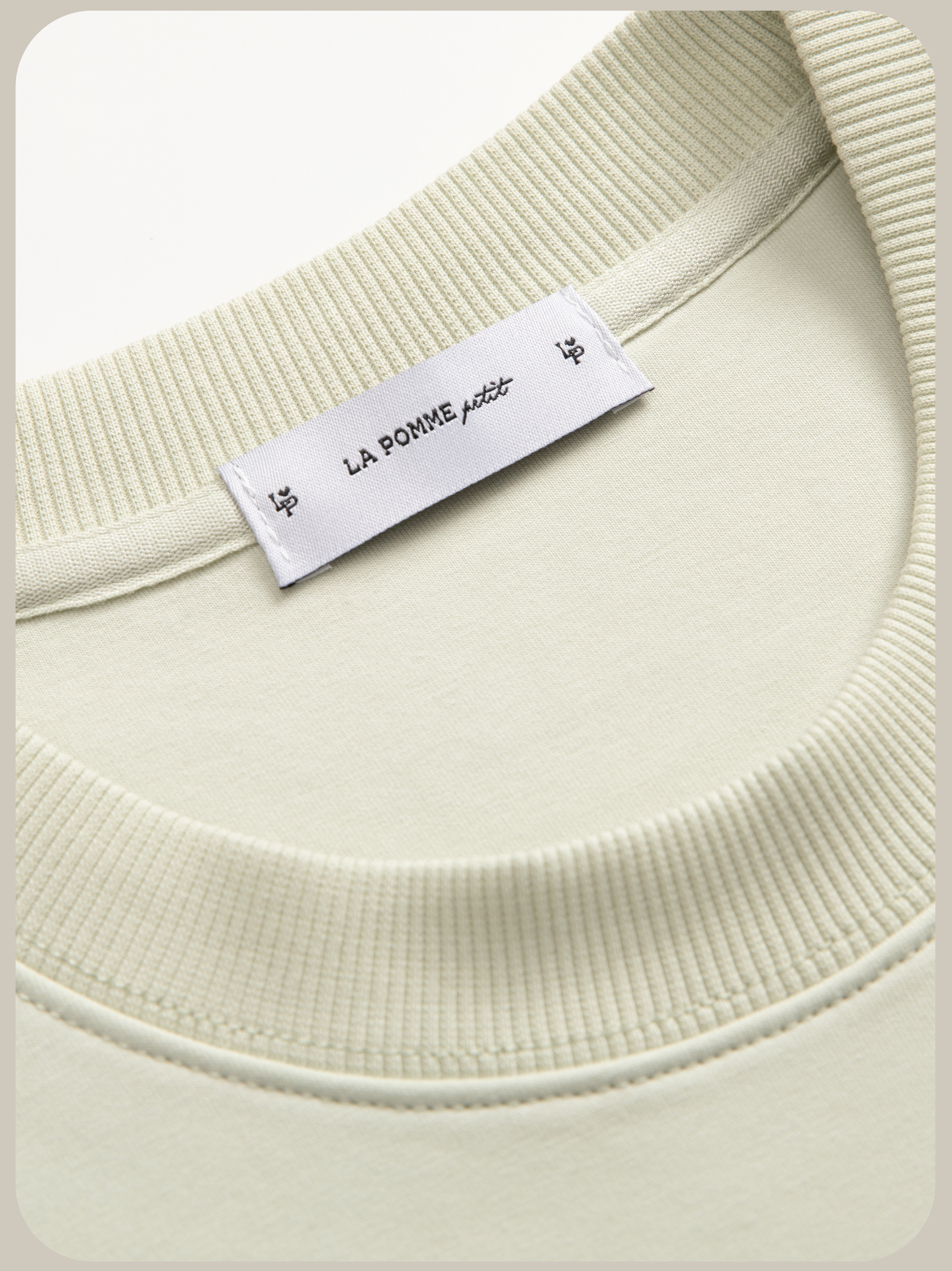 LA POMME petit Embroidery Logo Sweat