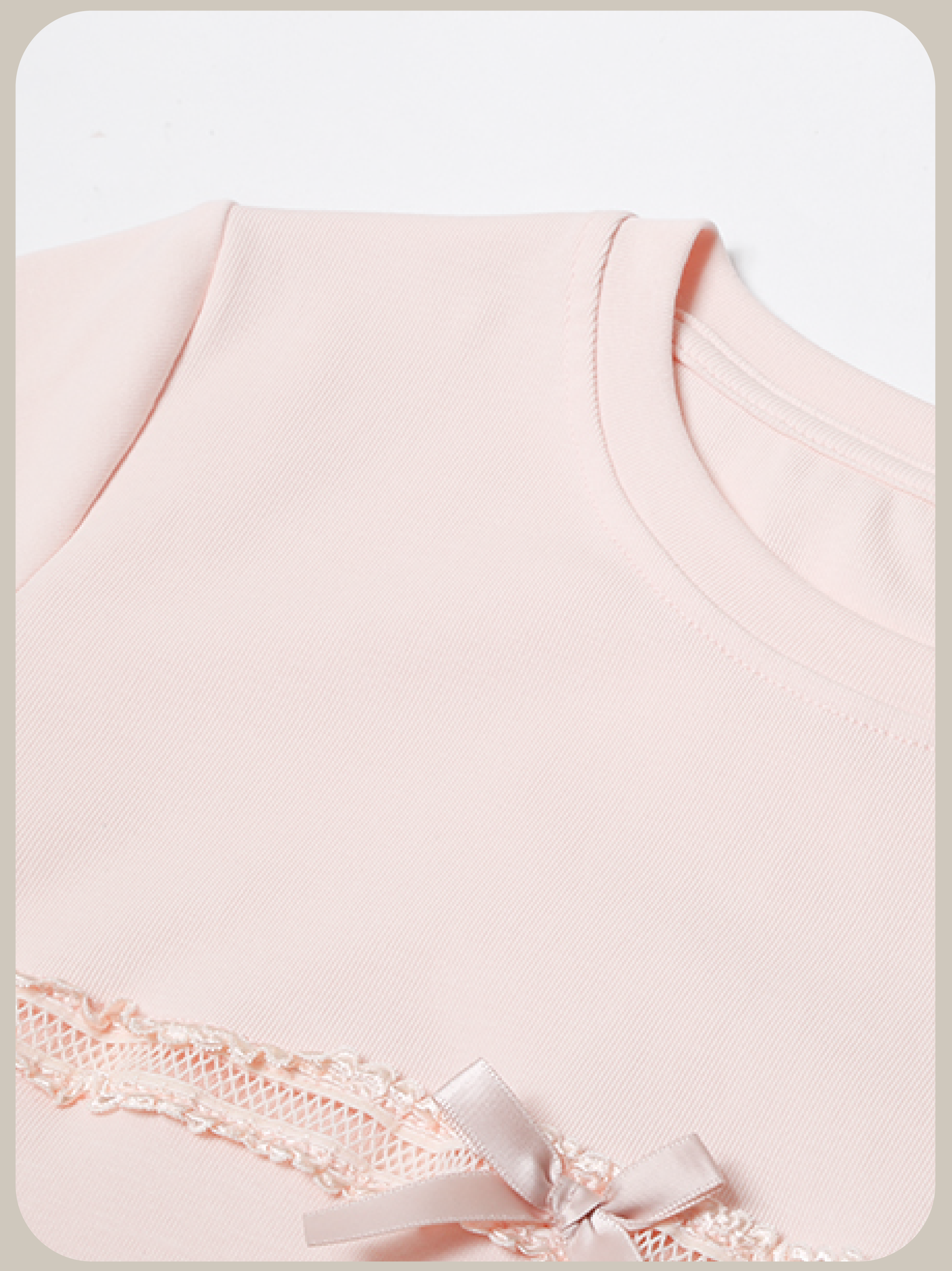 Single Lace Band T/シングルレースバンドTシャツ