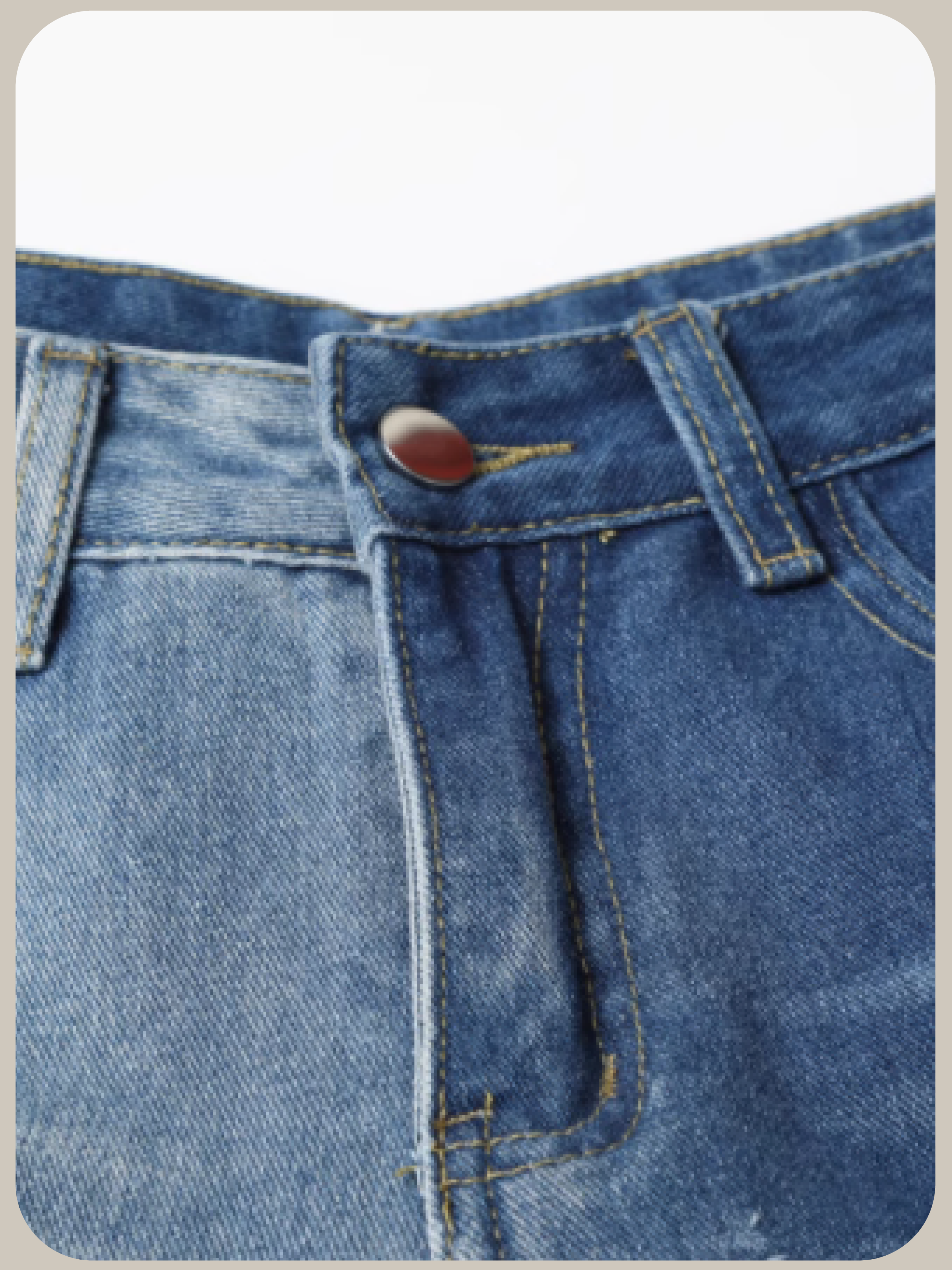 Patchwork Fringe Denim Wide Pants/パッチワークフリンジデニムワイドパンツ