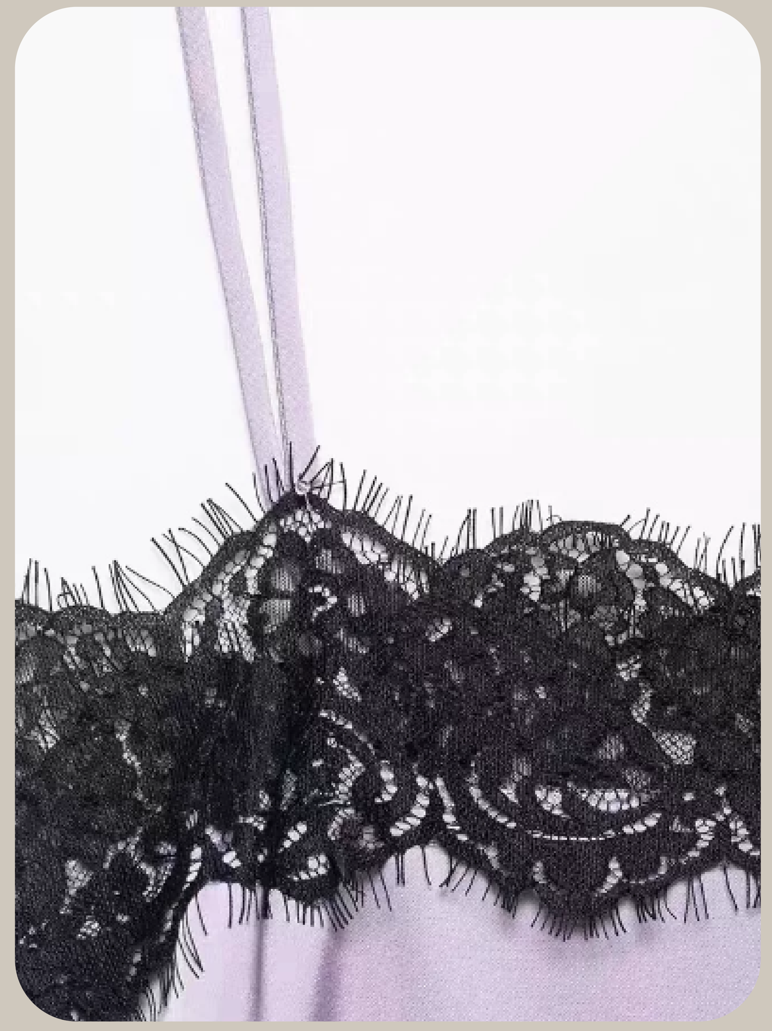 Satin Lace Trim Cami/サテンレーストリムキャミ