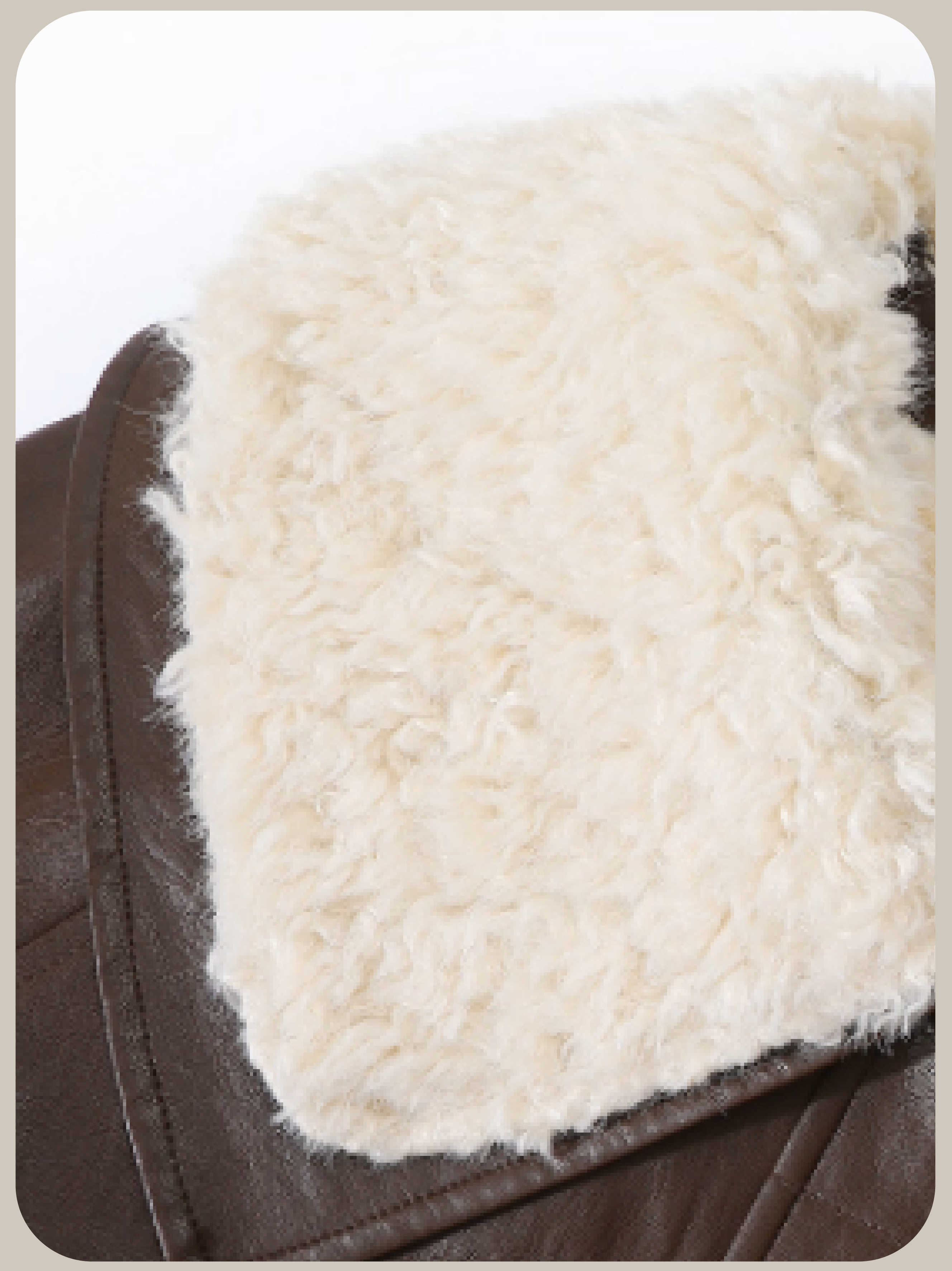 Leather Fluffy Fur Jacket/ふわふわレザーファージャケット