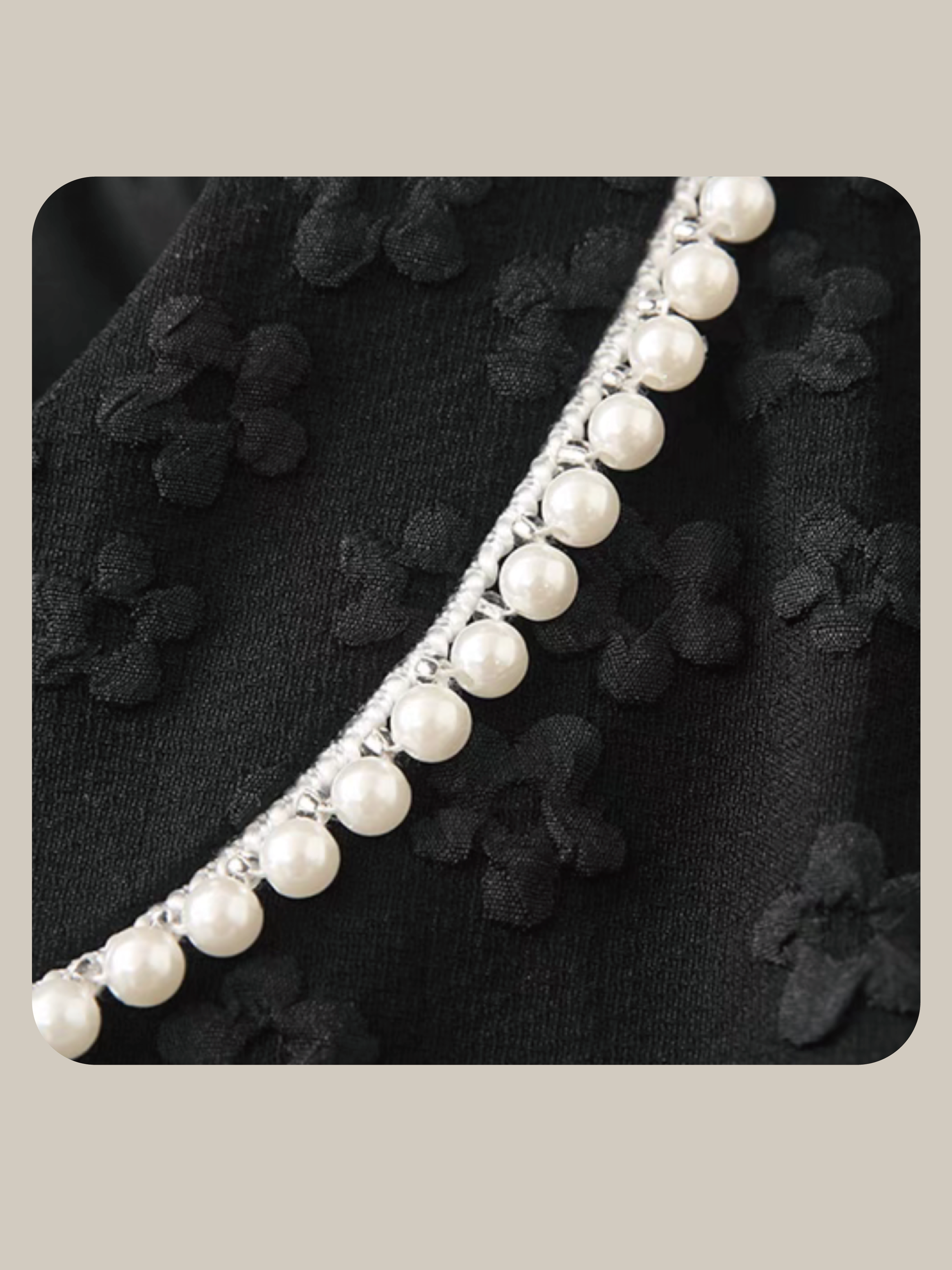 Ribbon Flower Jacquard Dress/リボンフラワージャカードドレス