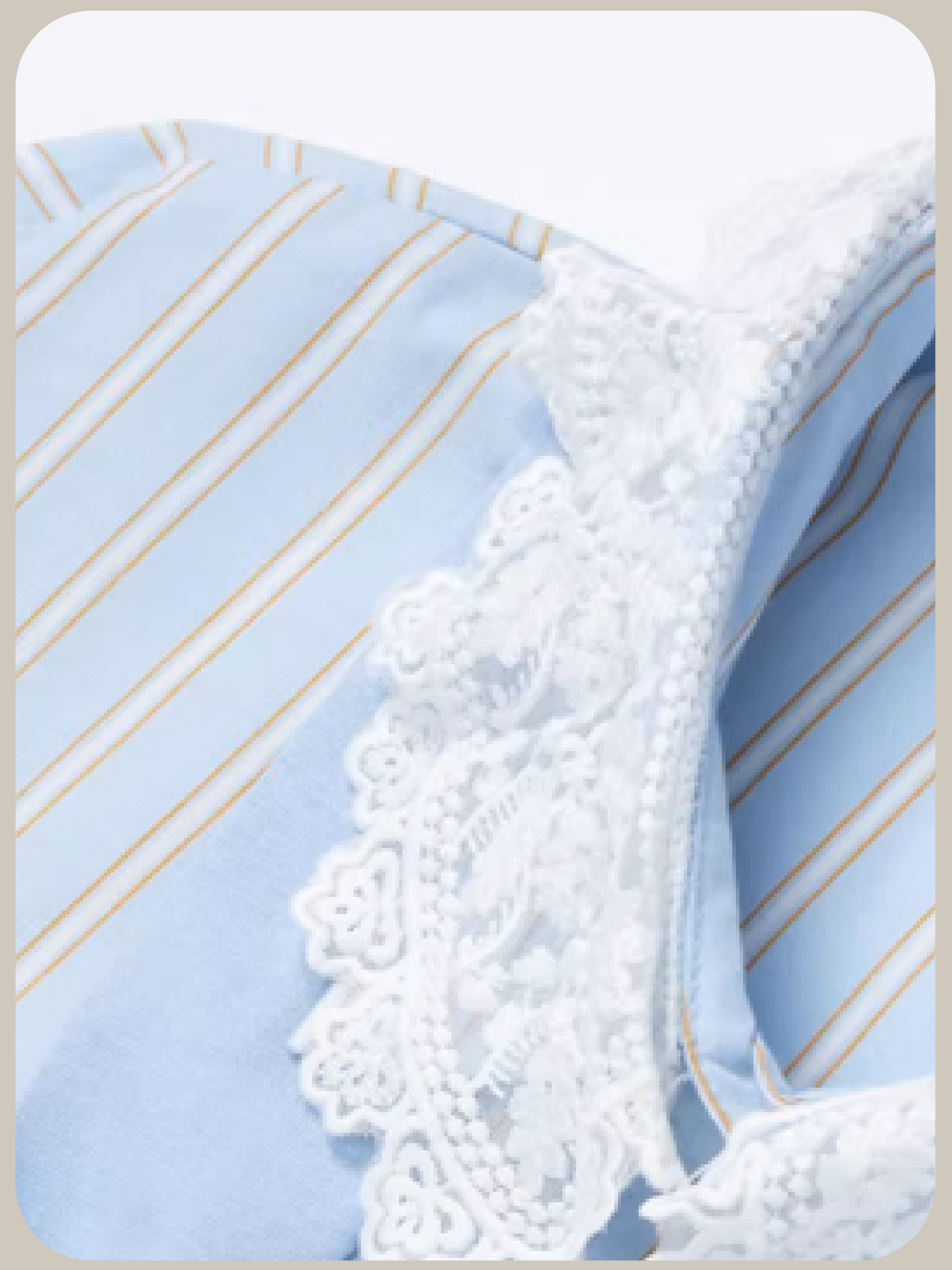 Sweet Lace Baby Blue Tie Shirt/スイートレースベビーブルータイシャツ