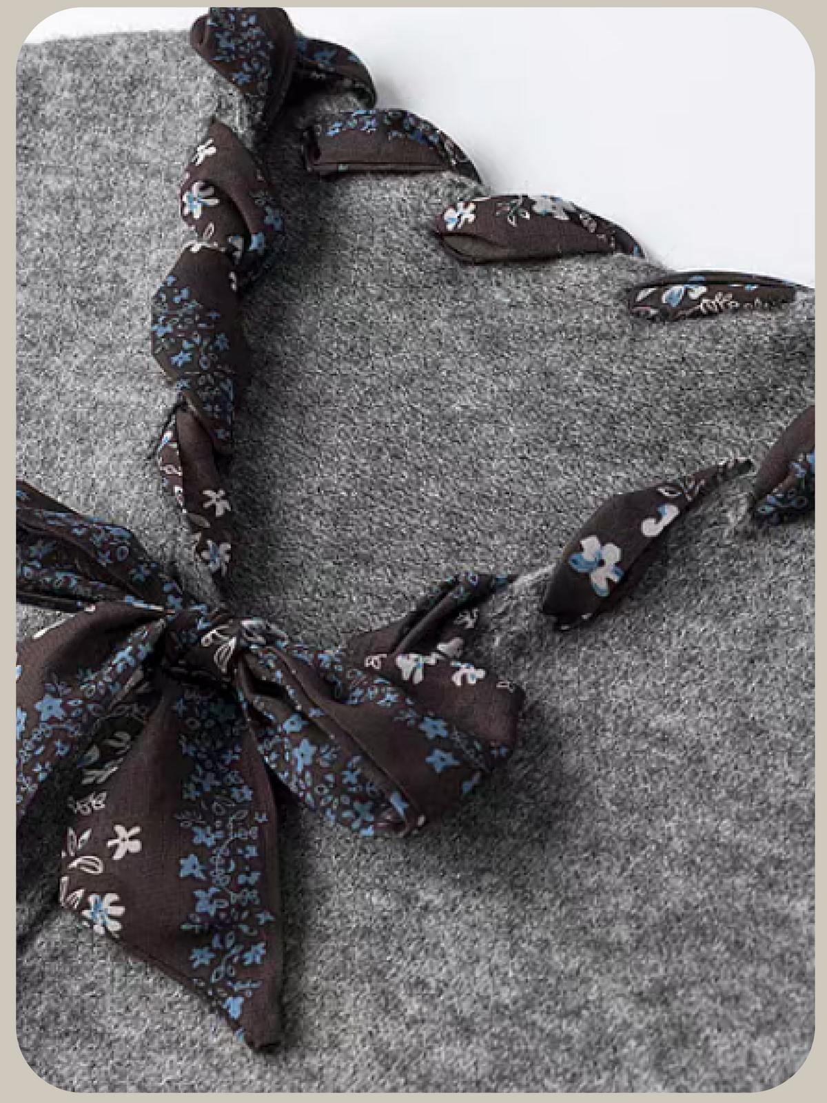 Scarf Ribbon Knit Vest/スカーフリボンニットベスト