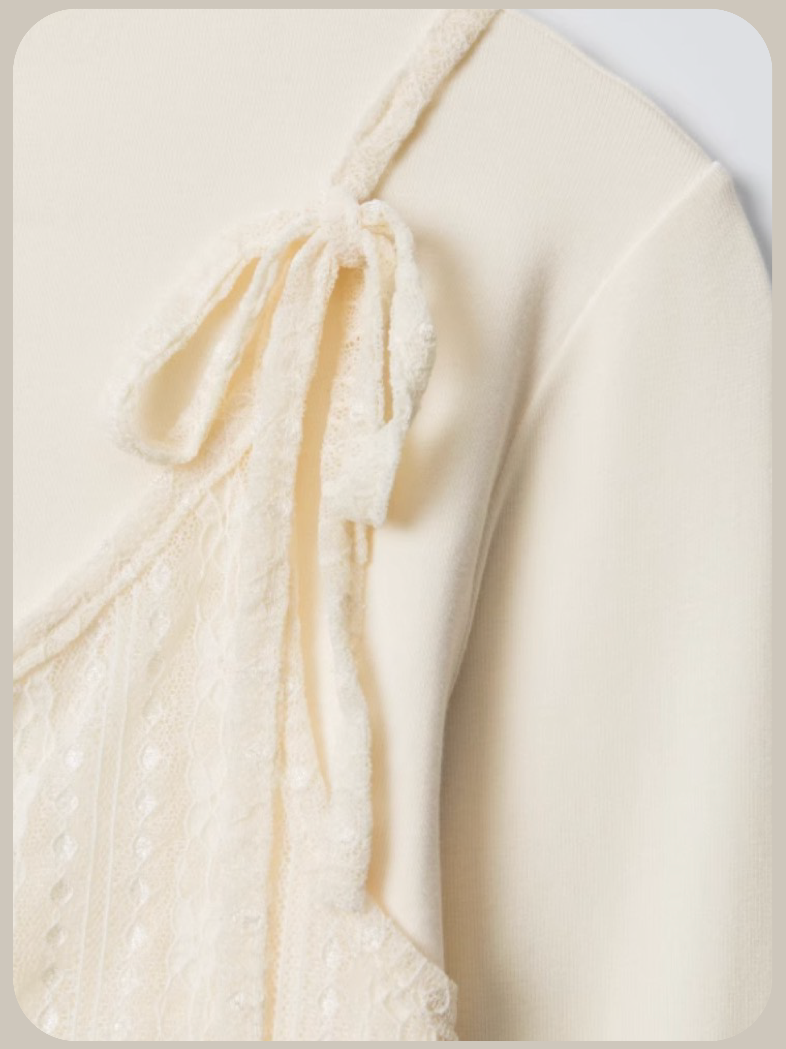 Asymmetry Lace Docking Top/アシンメトリーレースドッキングトップ