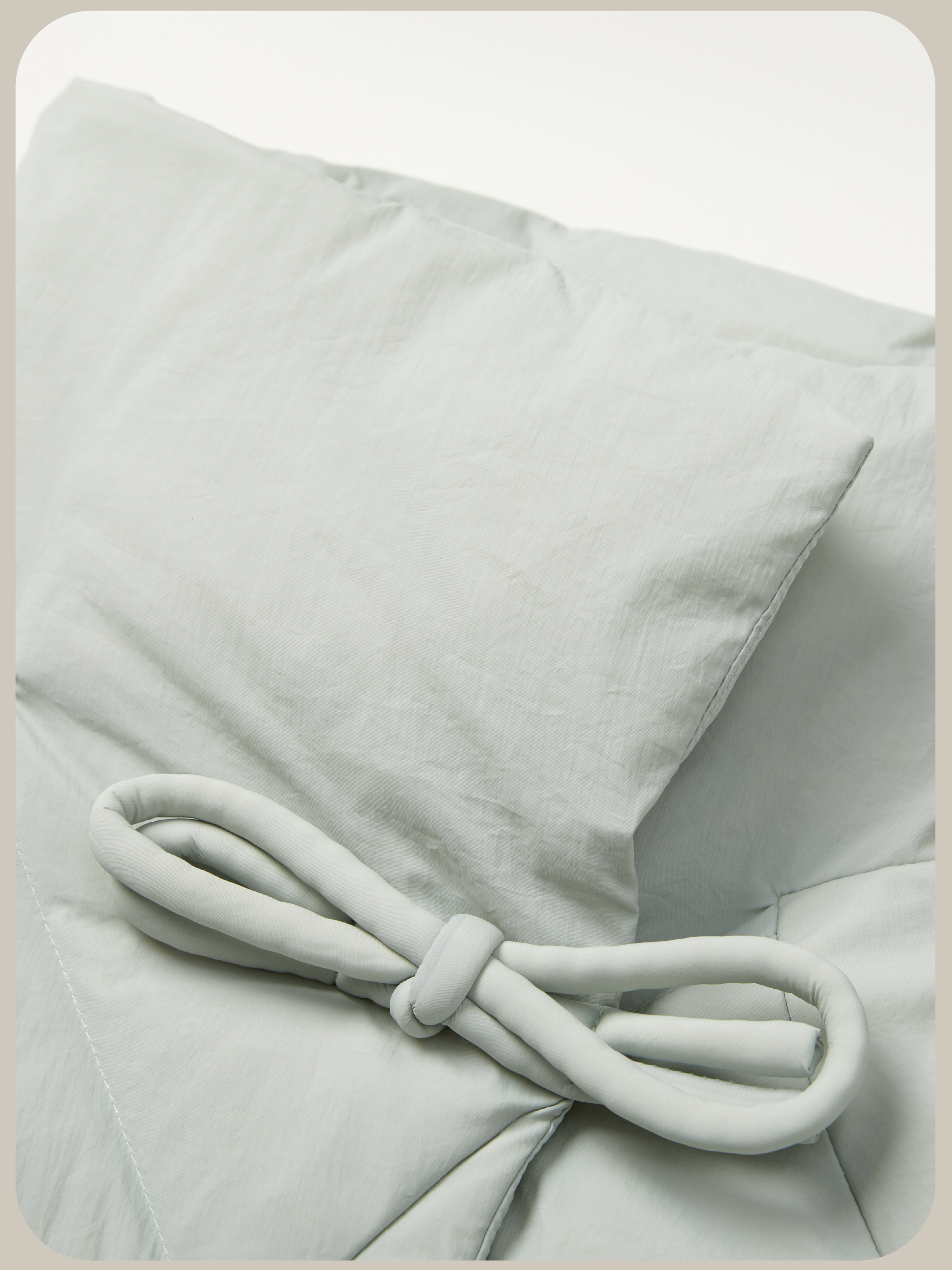 Quilting Ribbon Puffer Duck Down Jacket キルティングリボンパファーダックダウンジャケット