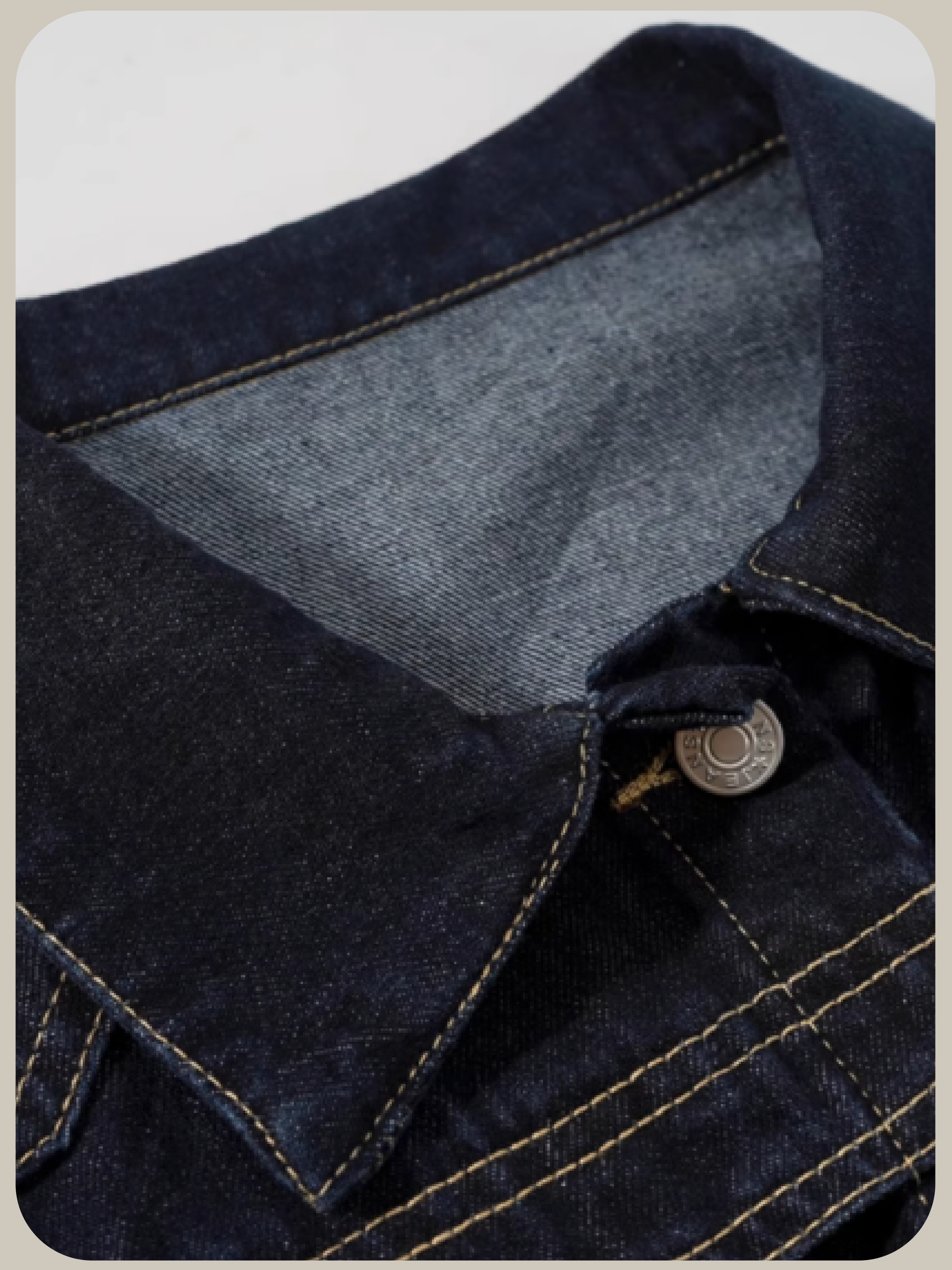 Lace Stitching Denim Shirt/レースステッチデニムシャツ