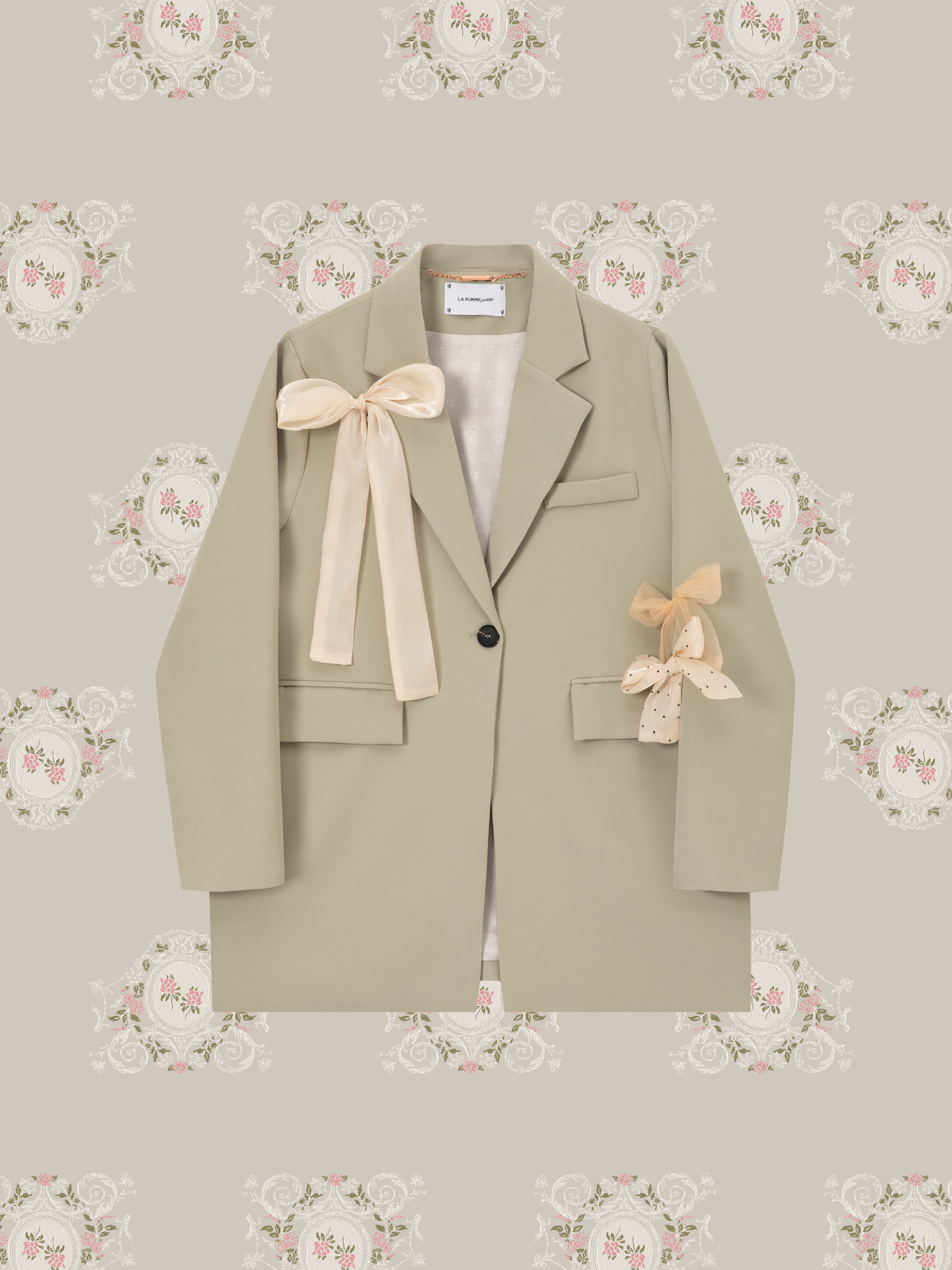 ・予約商品・Luxe Bow Accent Jacket/リュクスリボンアクセントジャケット