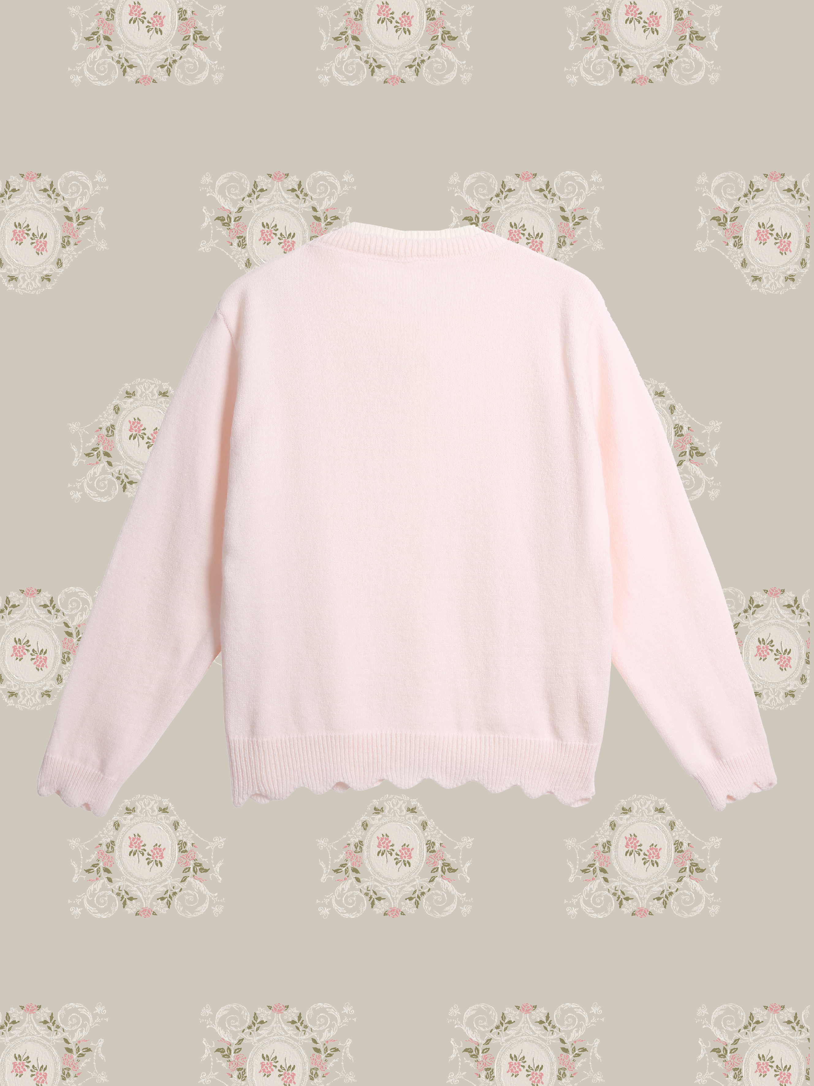 Layer Jeresy Ribbon Cardigan/レイヤードジャージーリボンカーディガン