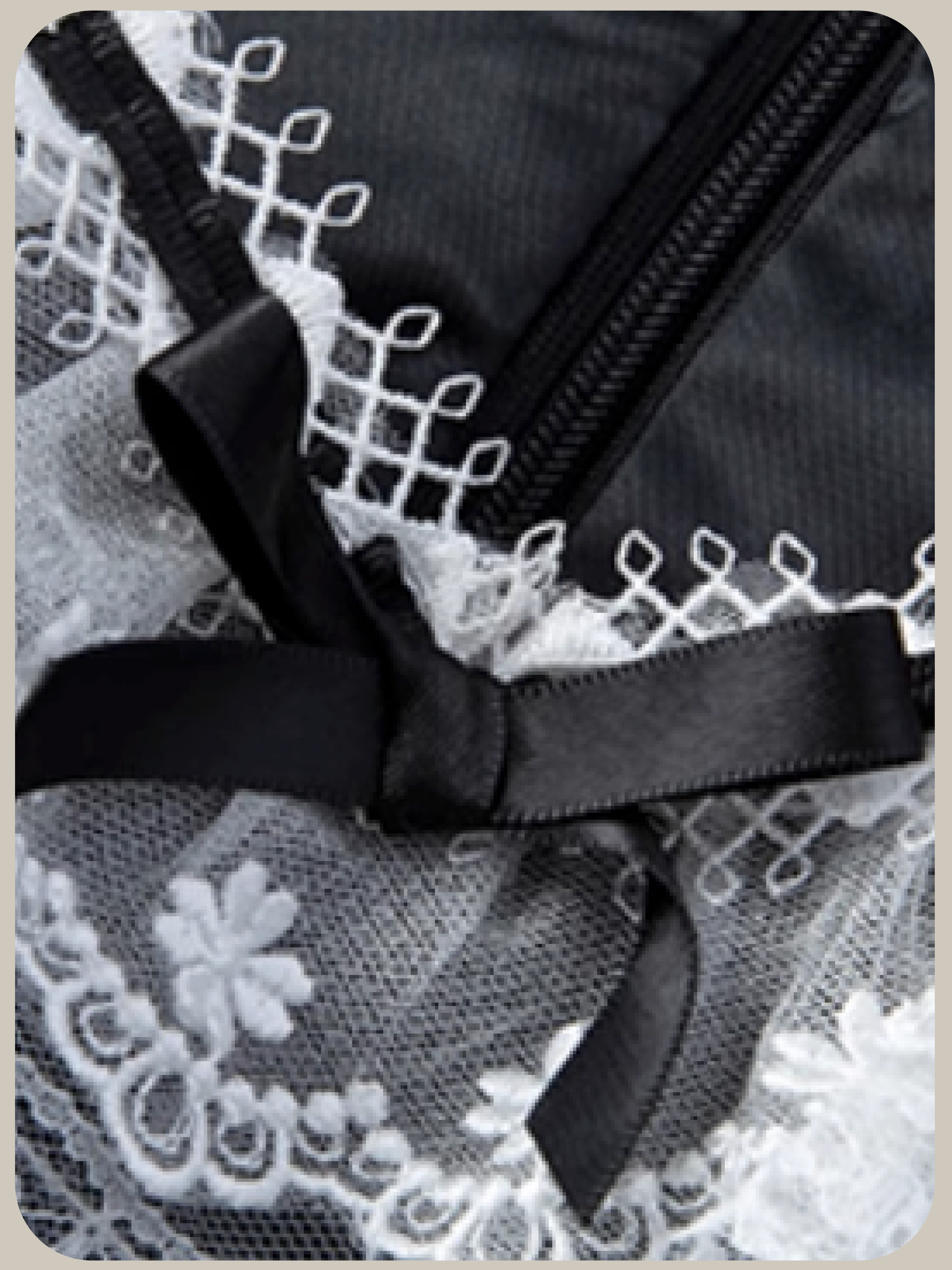 Lace Deco Ribbon Emboss Dress/レースデコリボンエンボスドレス