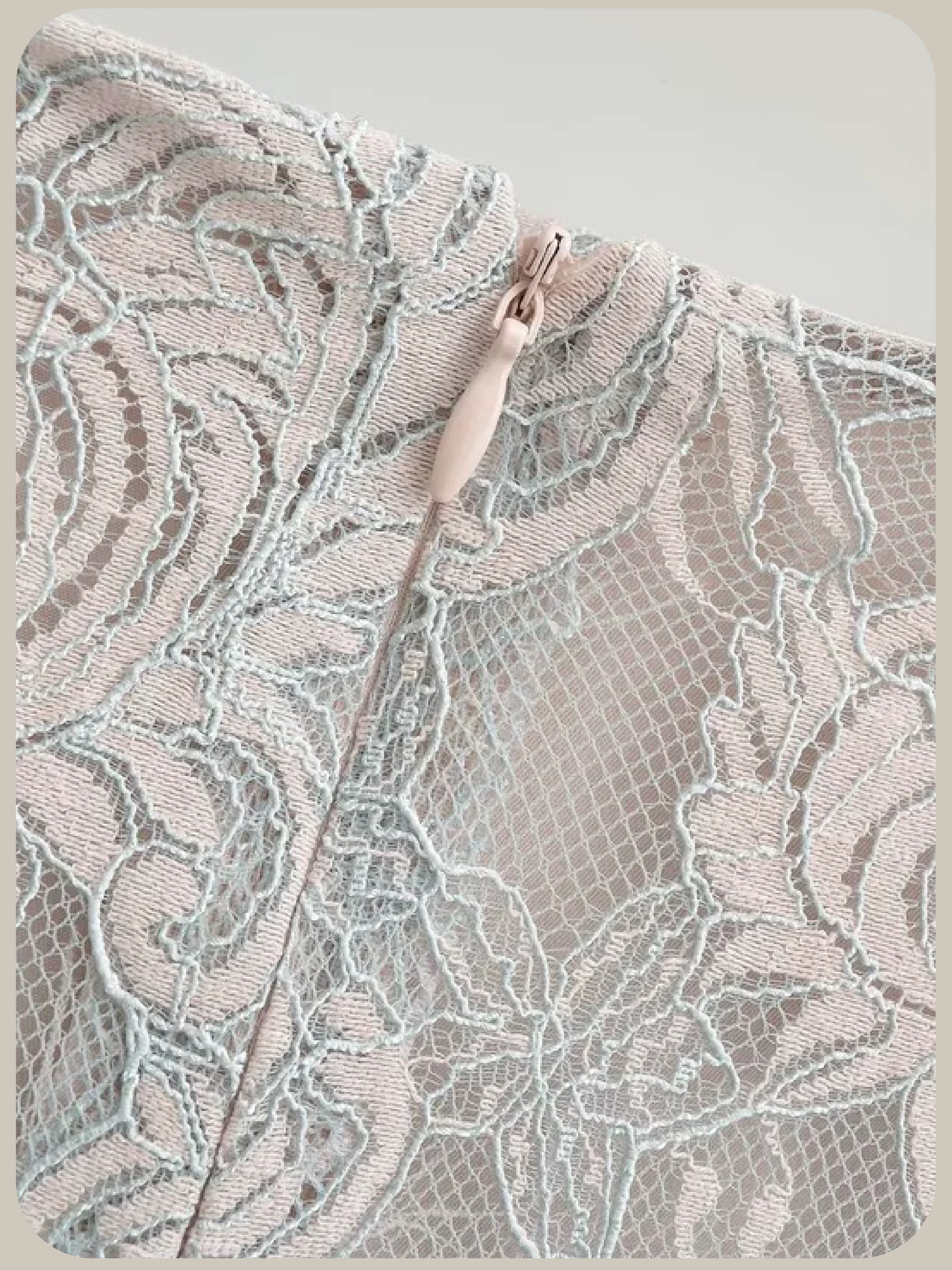 Jacquard Pastel Floral Lace Mini Skirt/ジャカードパステル花柄レースミニスカート