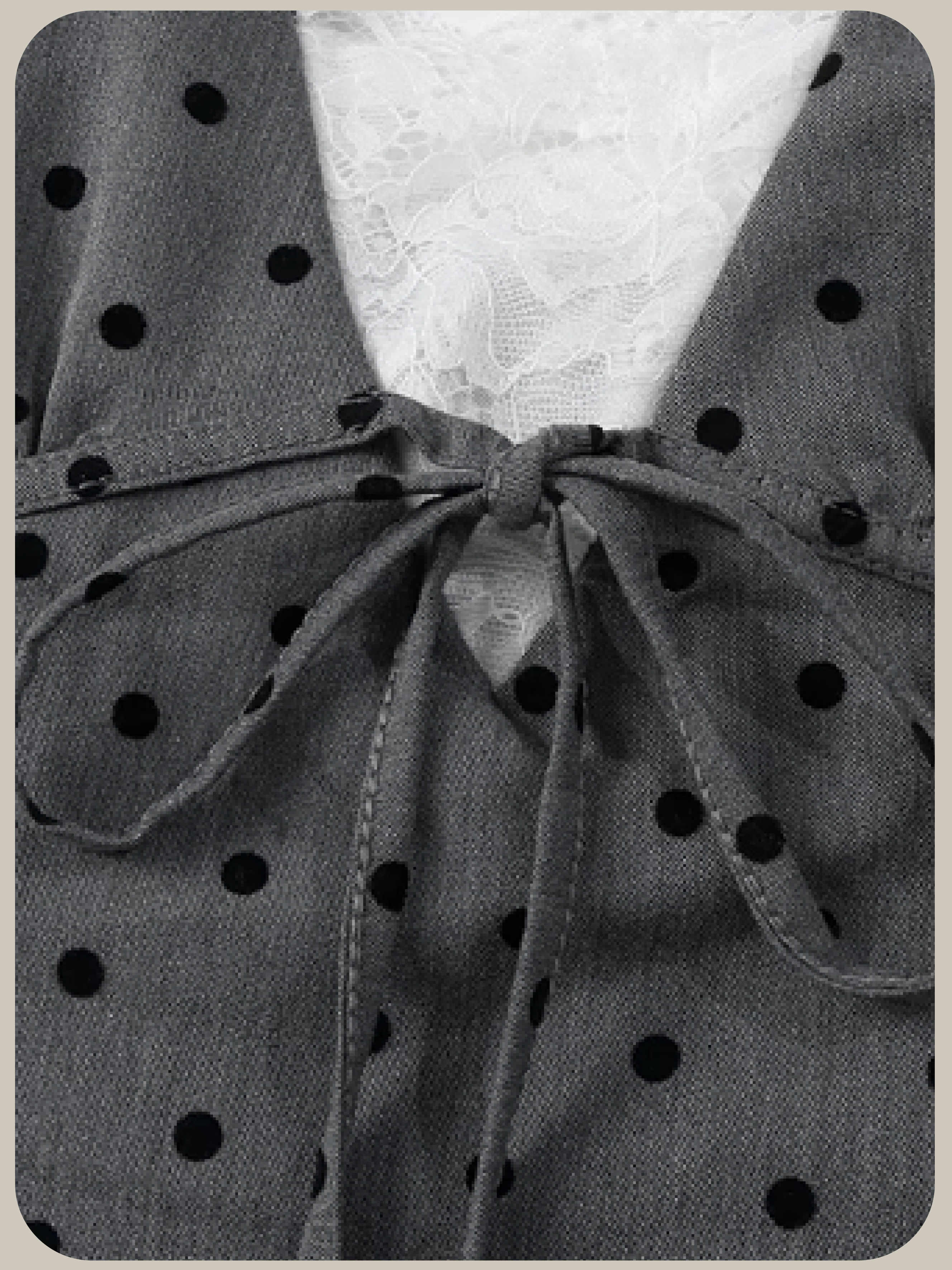 Romantic Halter Dots Dress/ロマンティックホルターネックドット柄ドレス