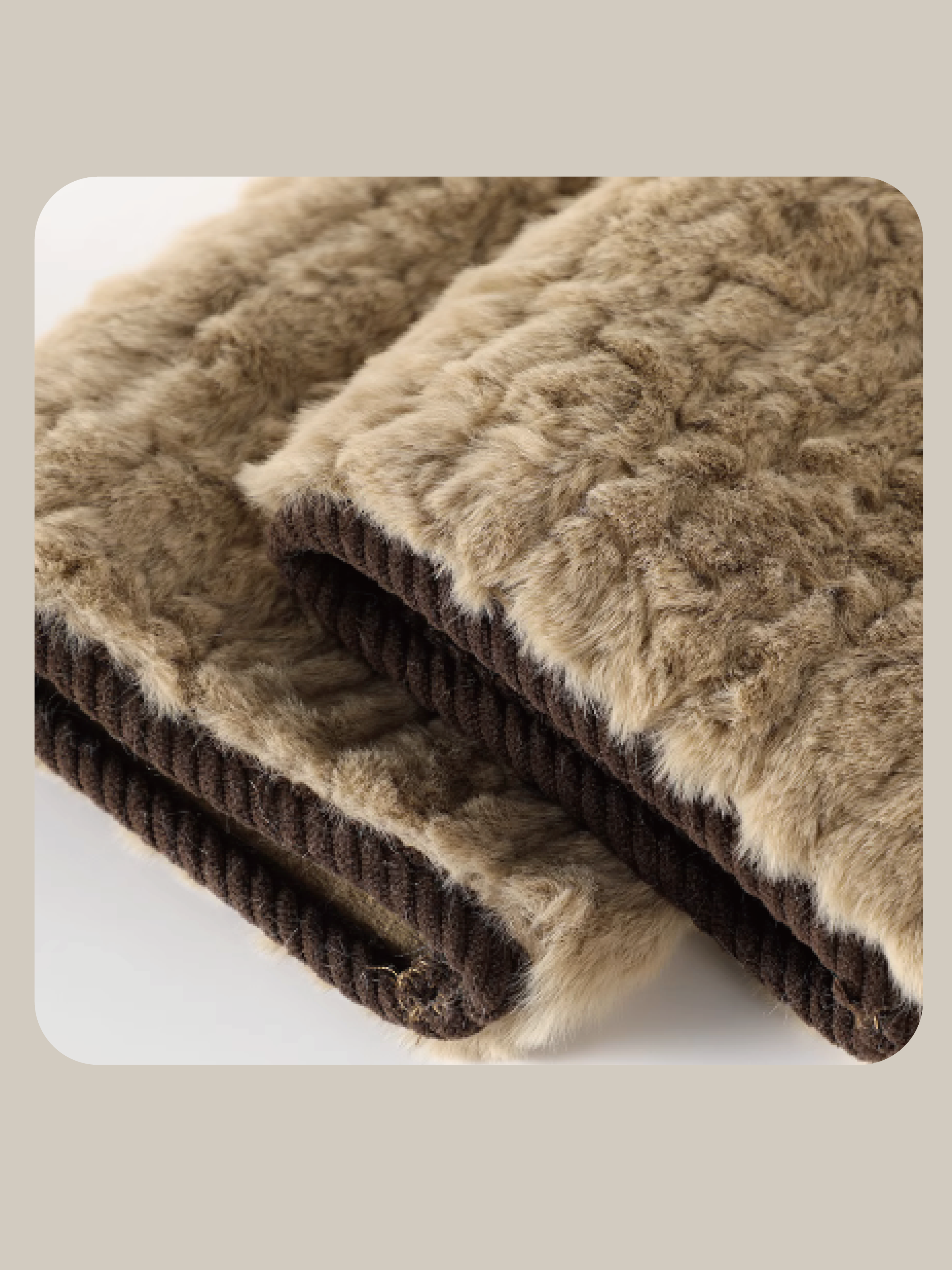 ・予約商品・Fluffy Shearling Fur Coat With Mini Bag. ふわふわムートンファーコート ミニバッグ付き