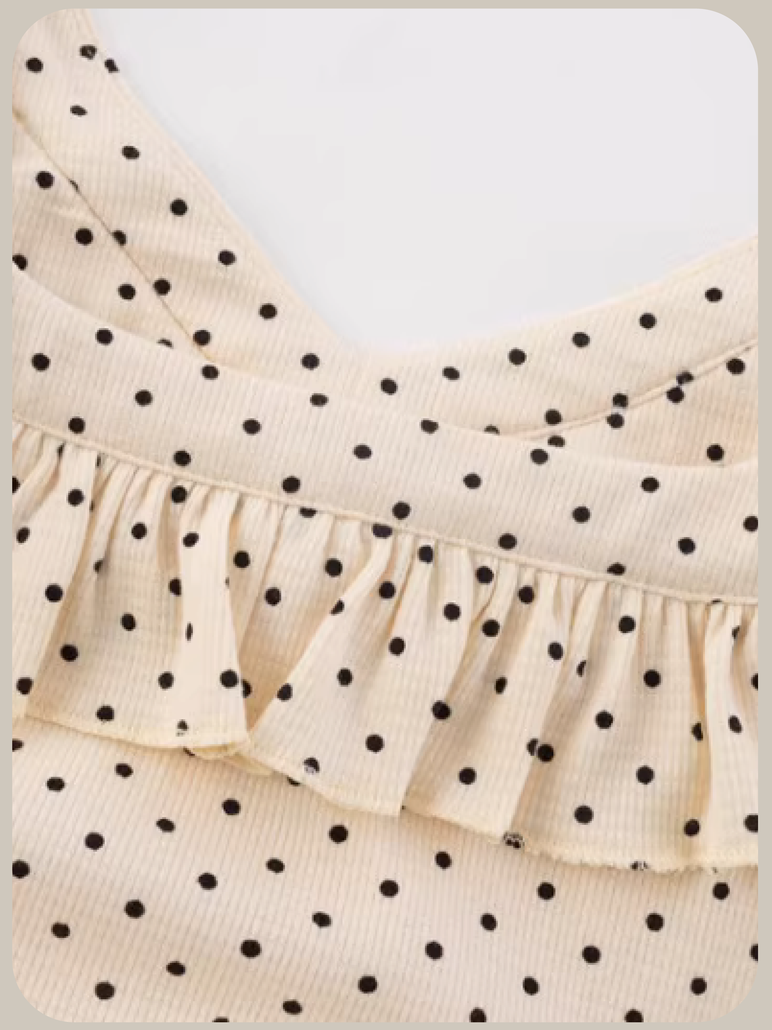 Dots Square Collar One Piece/ドットスクエア衿ワンピース