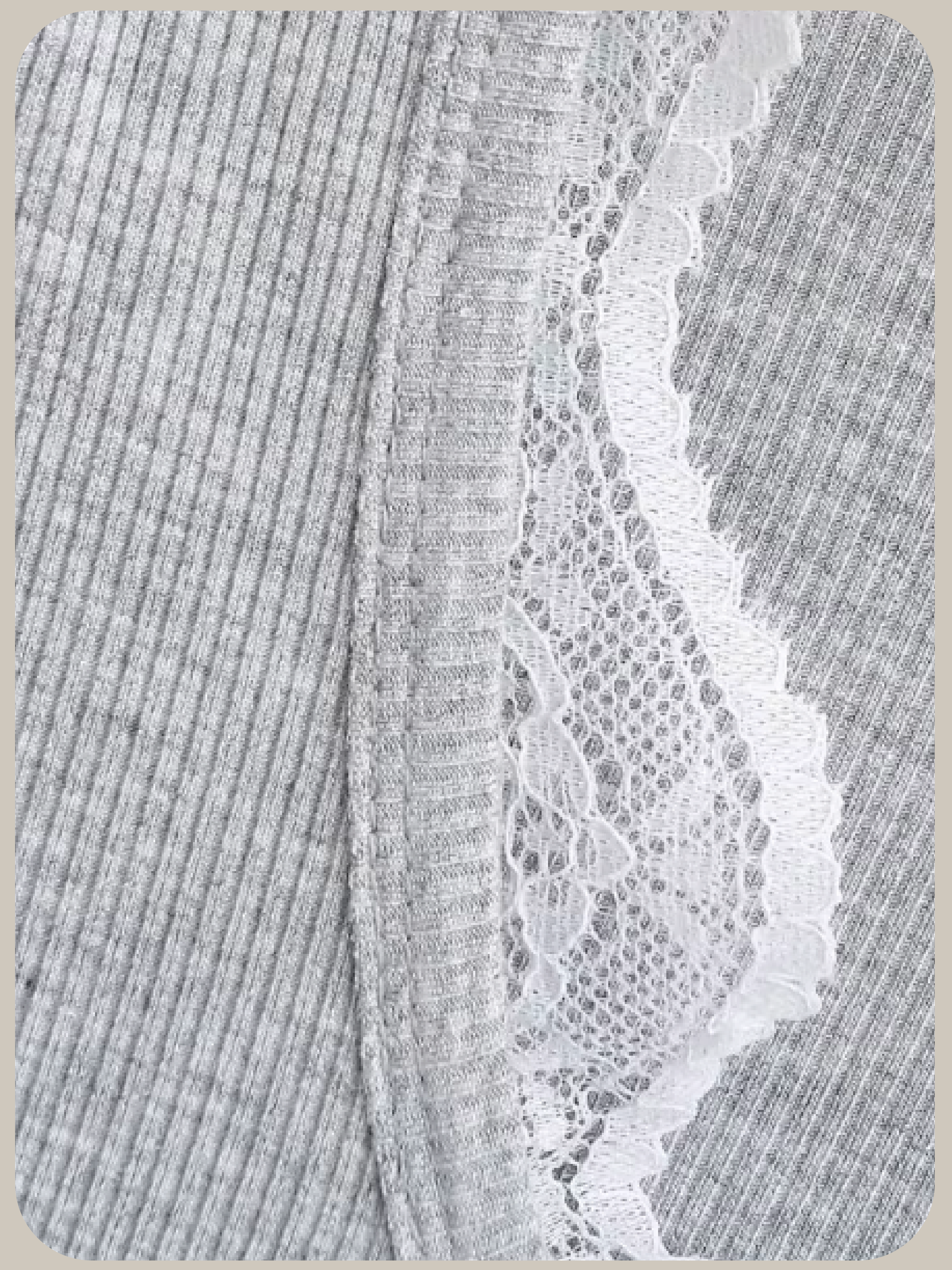 Lace Stitching Square Collar Top/レースステッチスクエアカラートップス