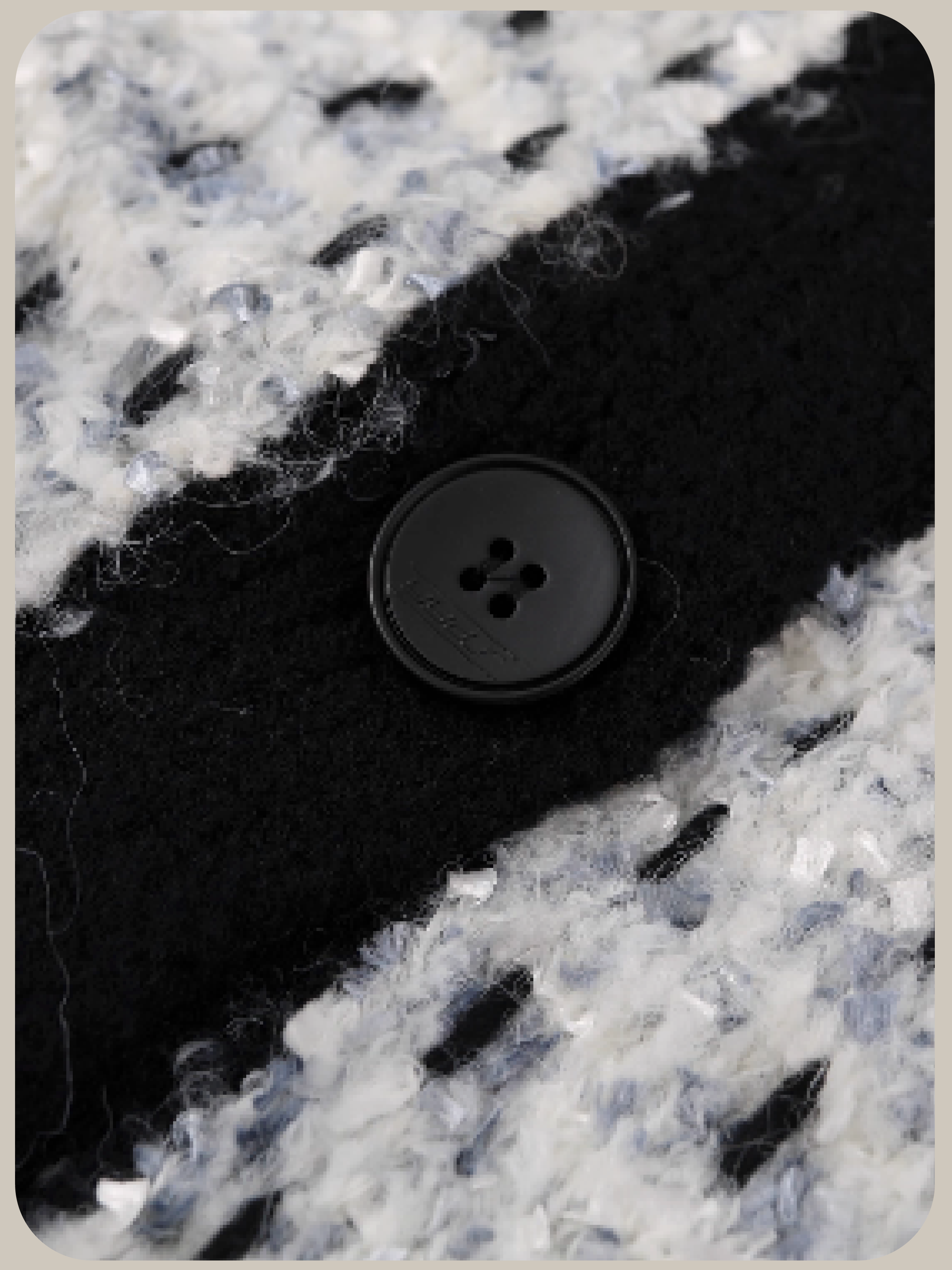 Fluffy Line Piping Cardigan/ふわふわラインパイピングカーディガン