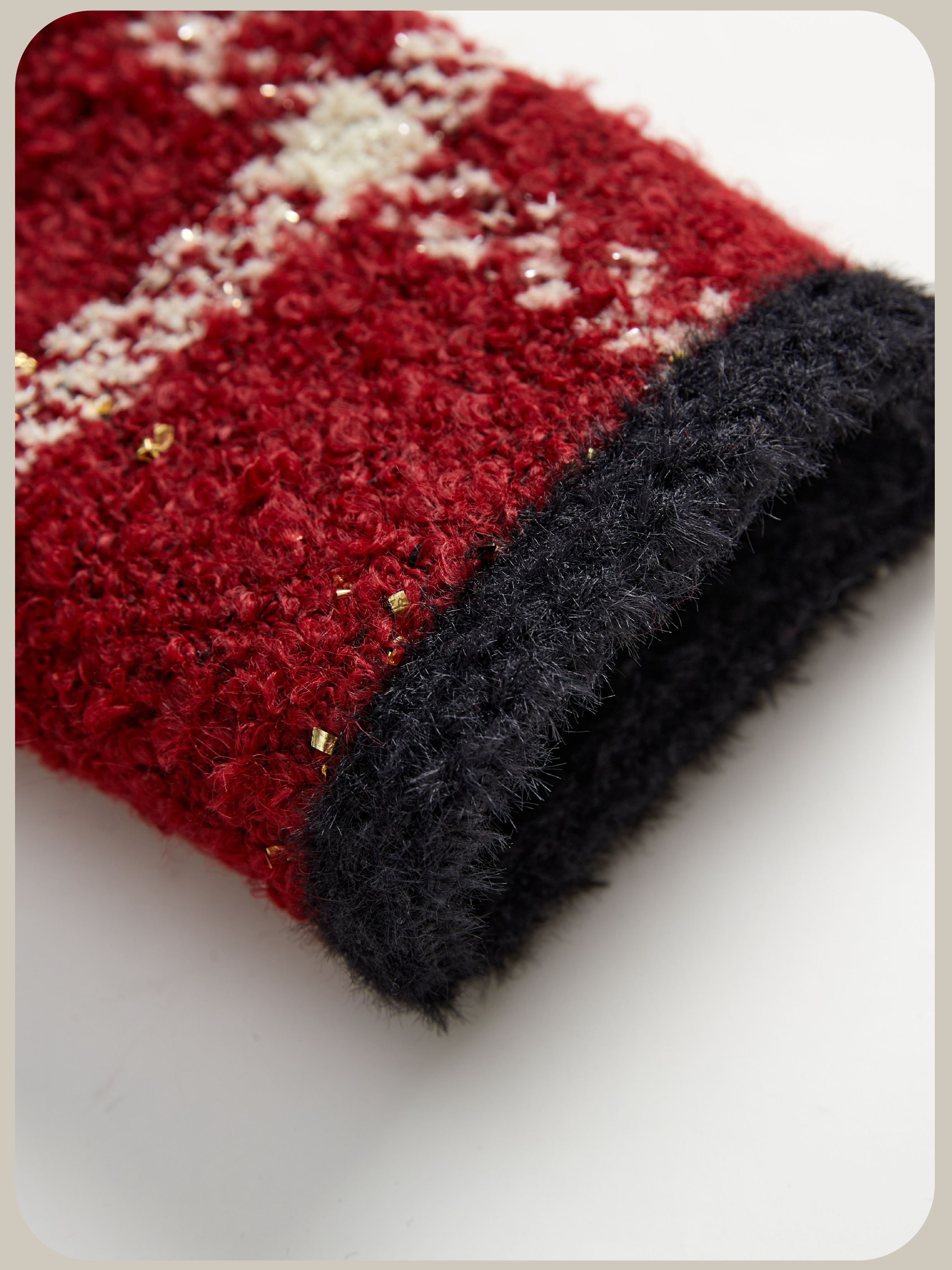 New Color❤︎No Button Red Motif Set Up. ノンボタンレッドチェックモチーフセットアップ