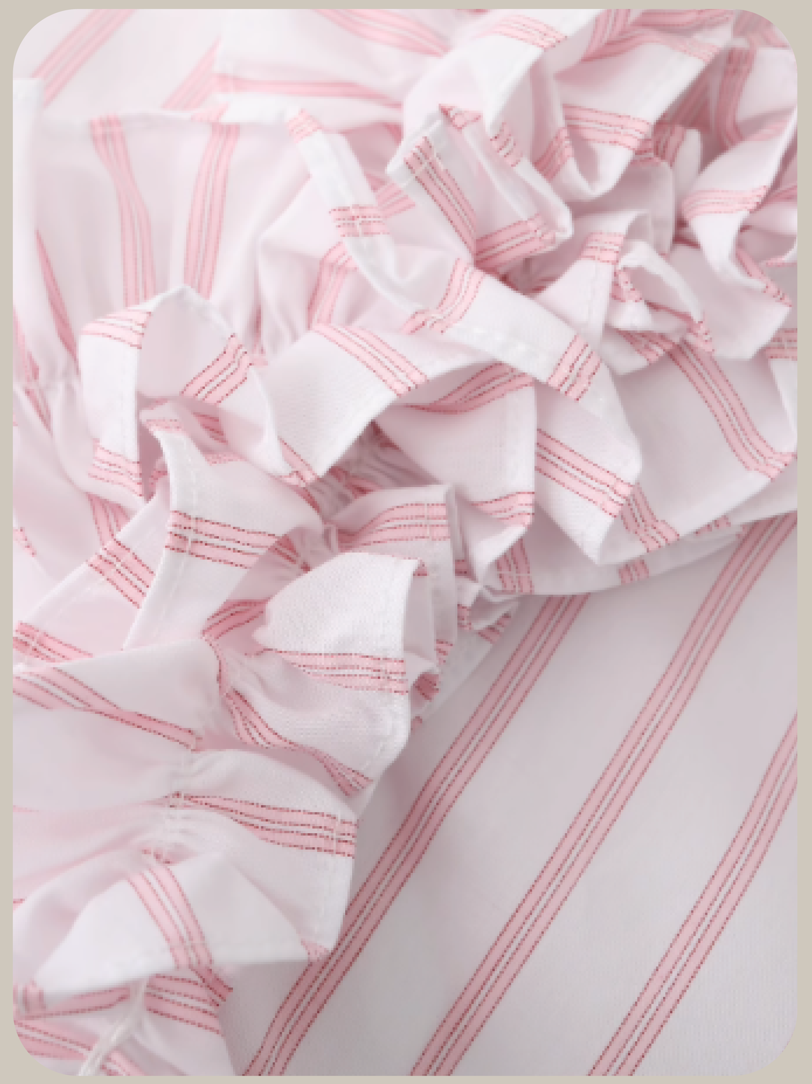 Ruffle Deco French Pink Shirt/ラッフルデコフレンチピンクシャツ