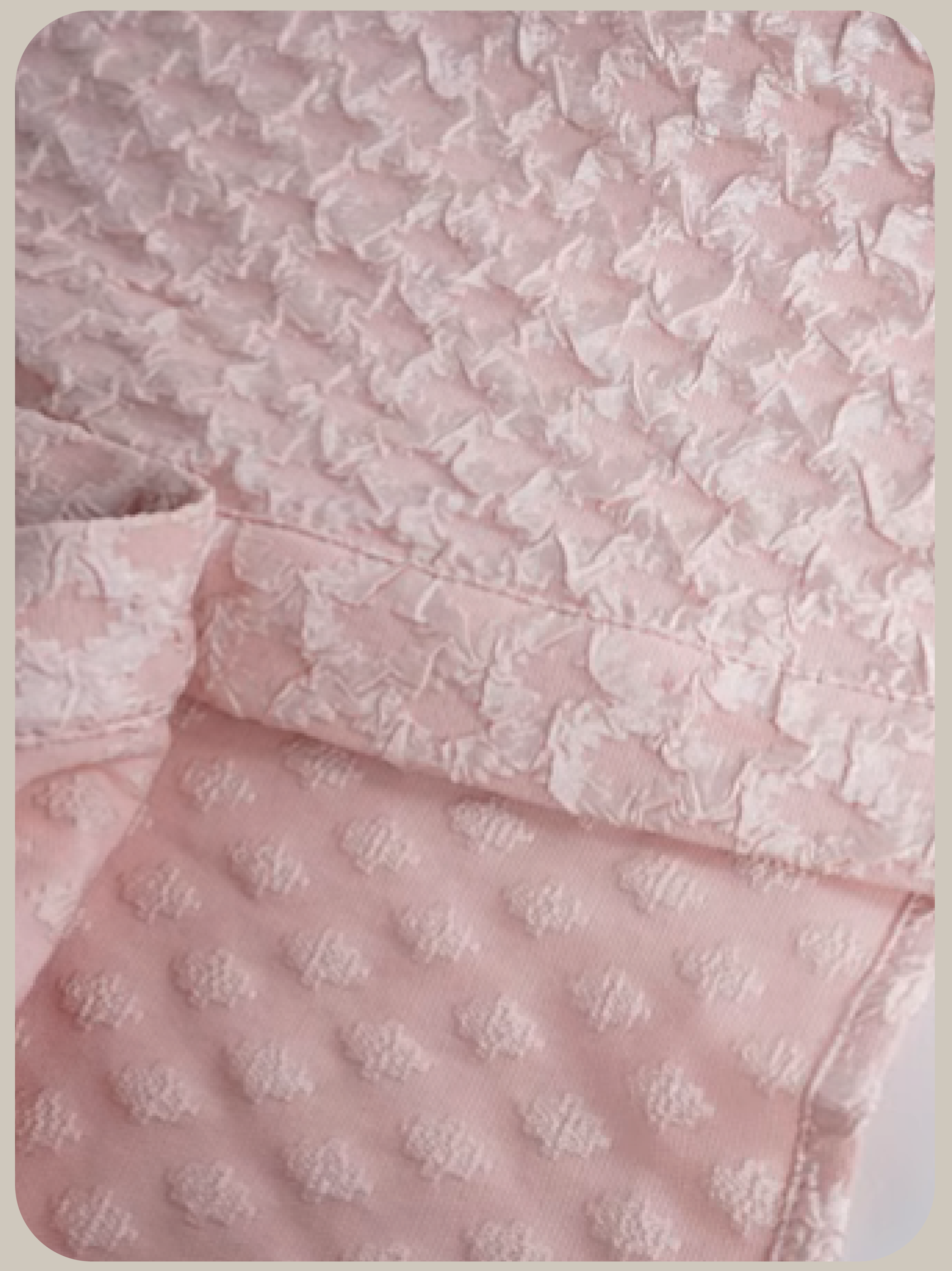 French Flower Applique Pink Shirt/フレンチフラワーアップリケピンクシャツ