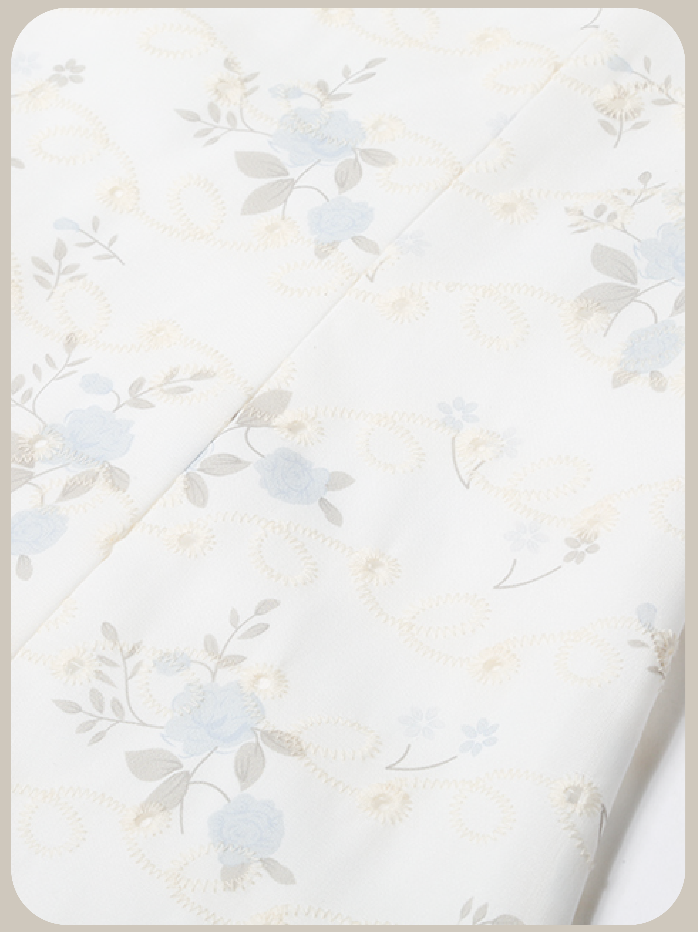 Floral Motif Waisted One Piece/花柄ウエストワンピース