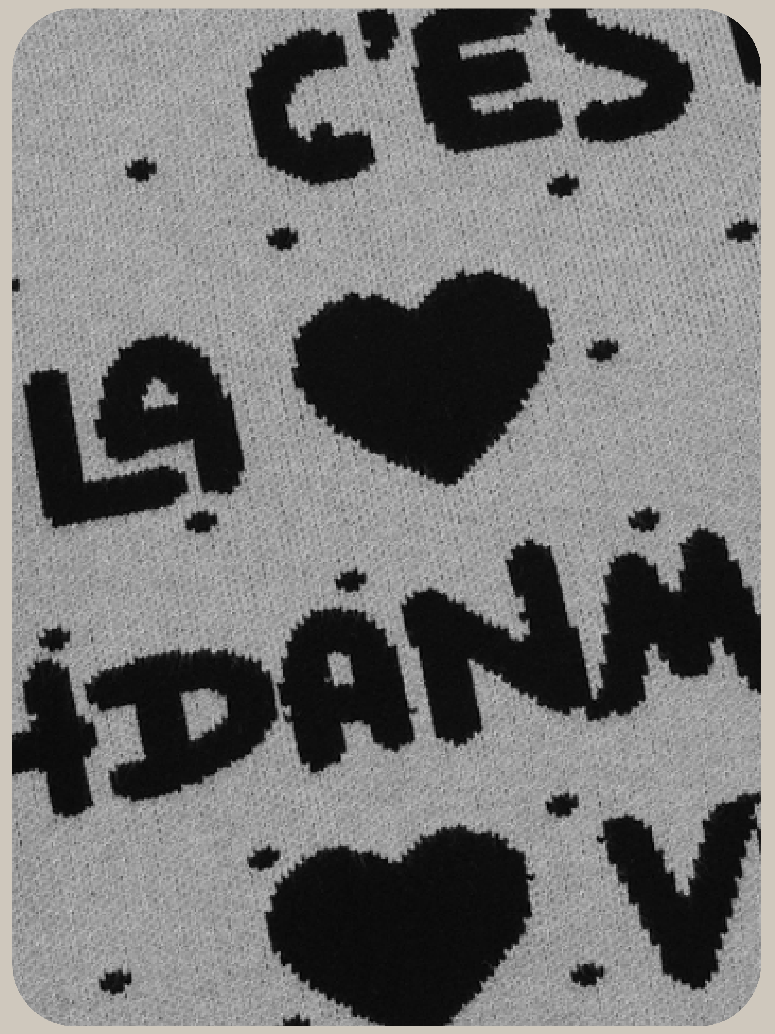 Vintage Embroidery Scarf Sweater/ヴィンテージ刺繍スカーフセーター