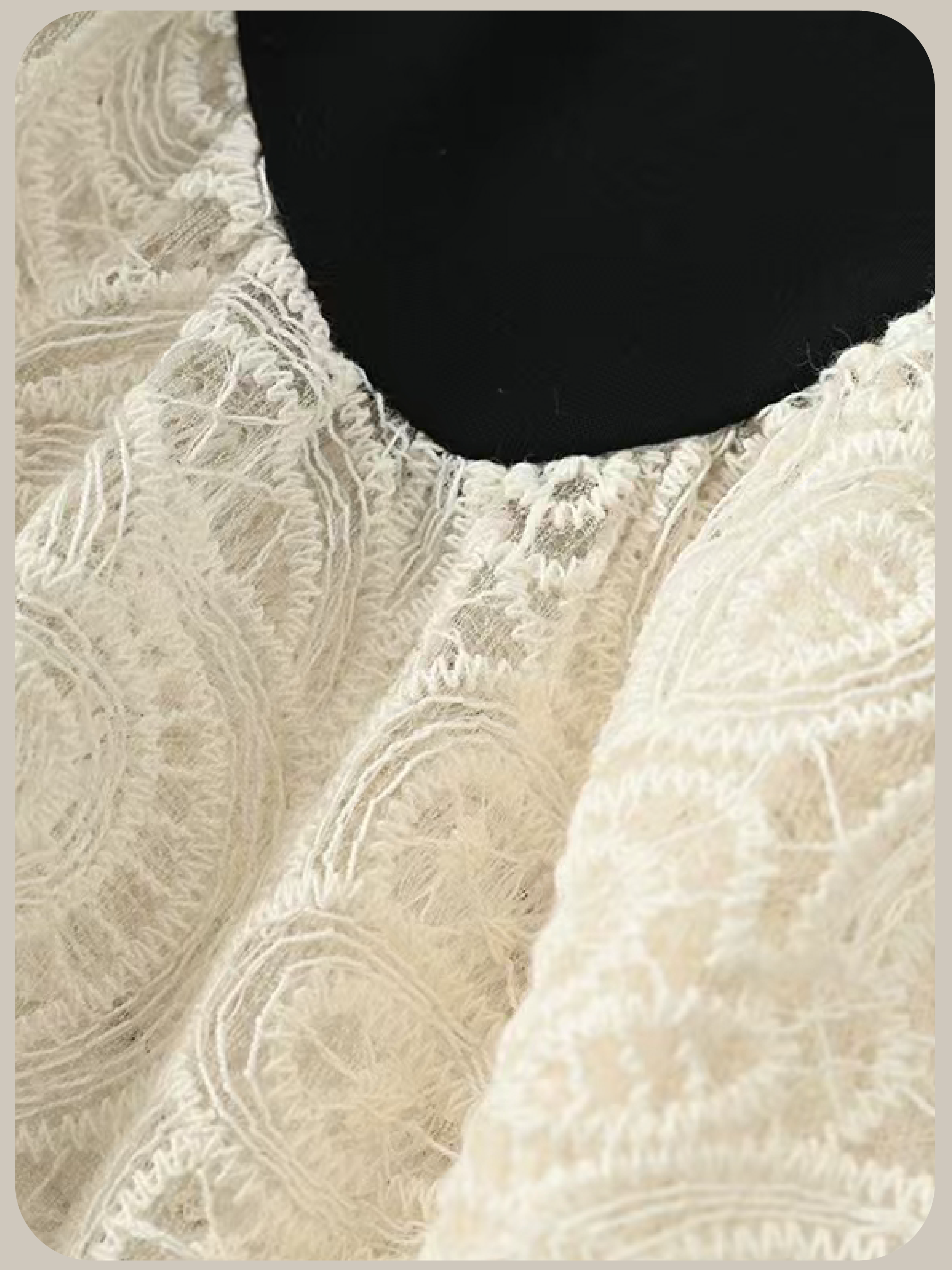 French Lace Stitching Long Dress/フレンチレースステッチロングドレス