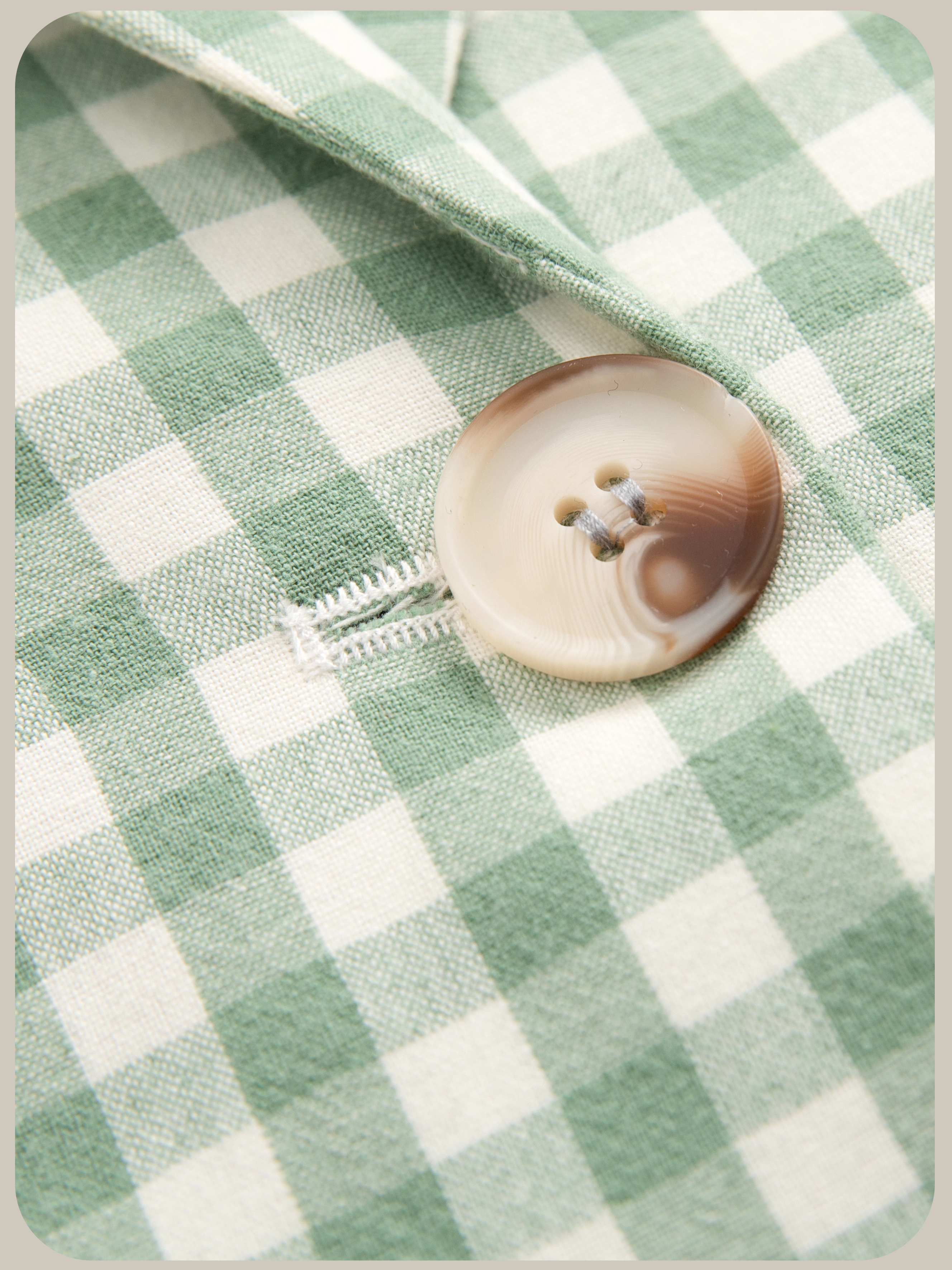 ・予約商品・Crisp Plaid Ribbon Attacked Jacket/チェック柄リボン付きジャケット.