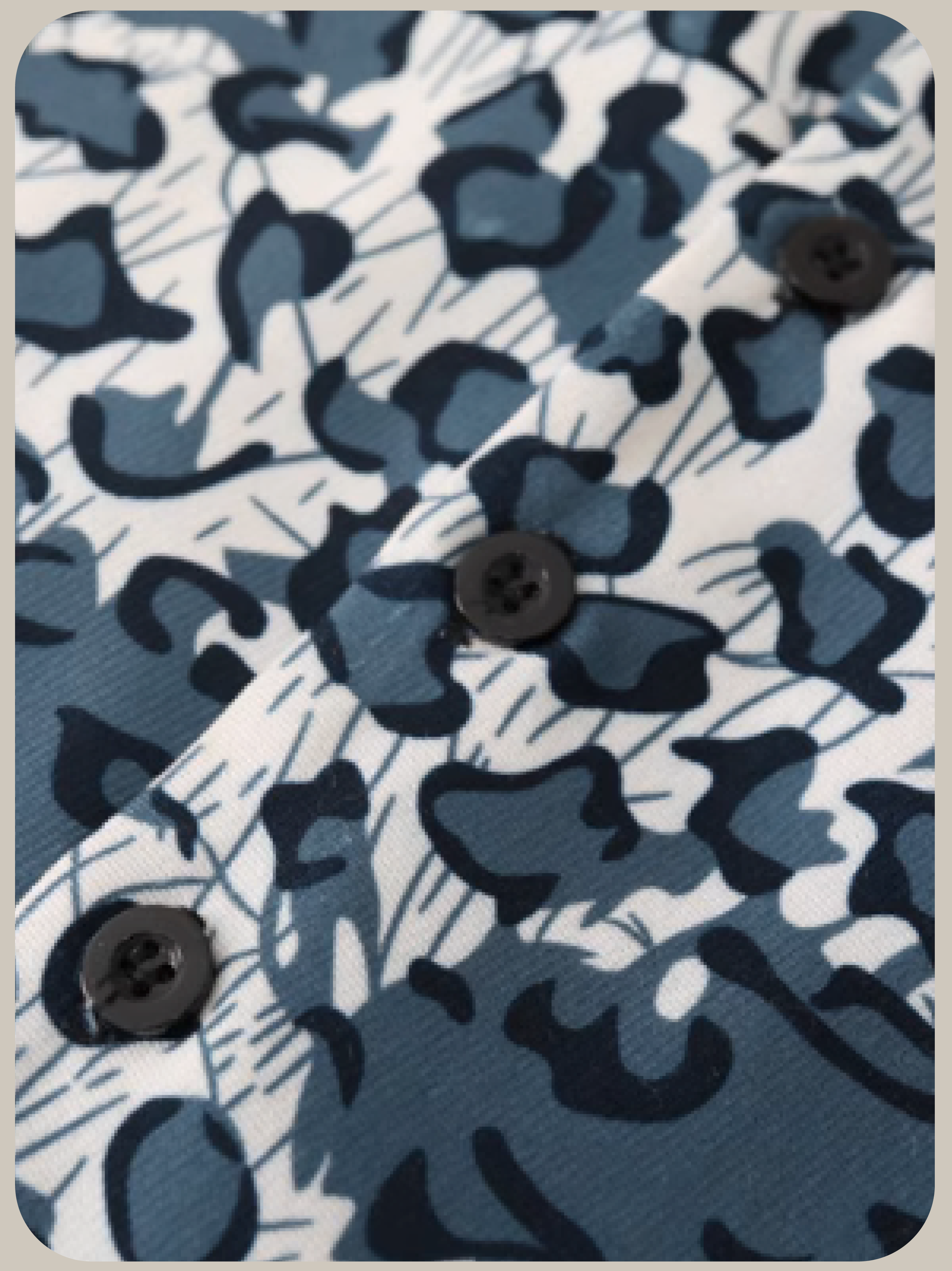 Leopard Stitching Shirt/レオパードステッチシャツ