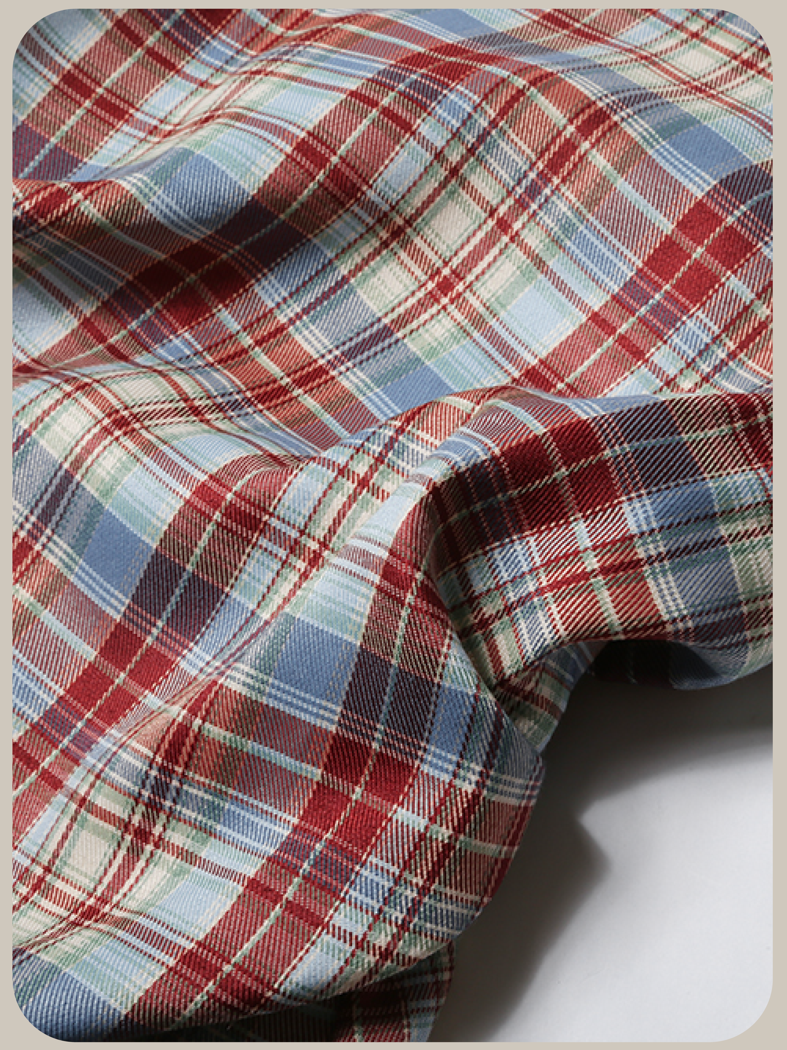 Red Plaid Puff Cami Dress/レッドチェック柄パフキャミワンピース