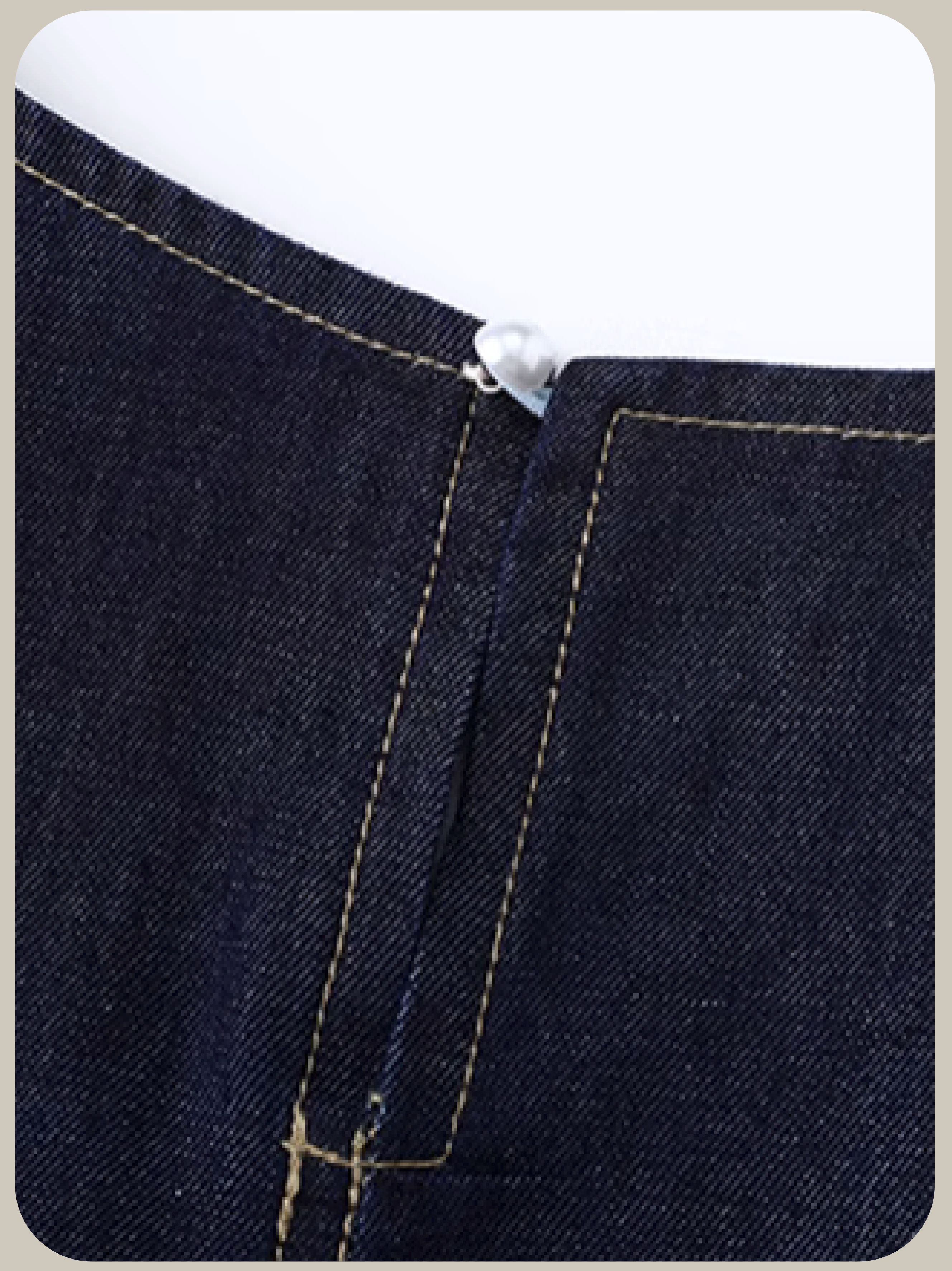 Frill Piping Denim One Piece/フリルパイピングデニムワンピース