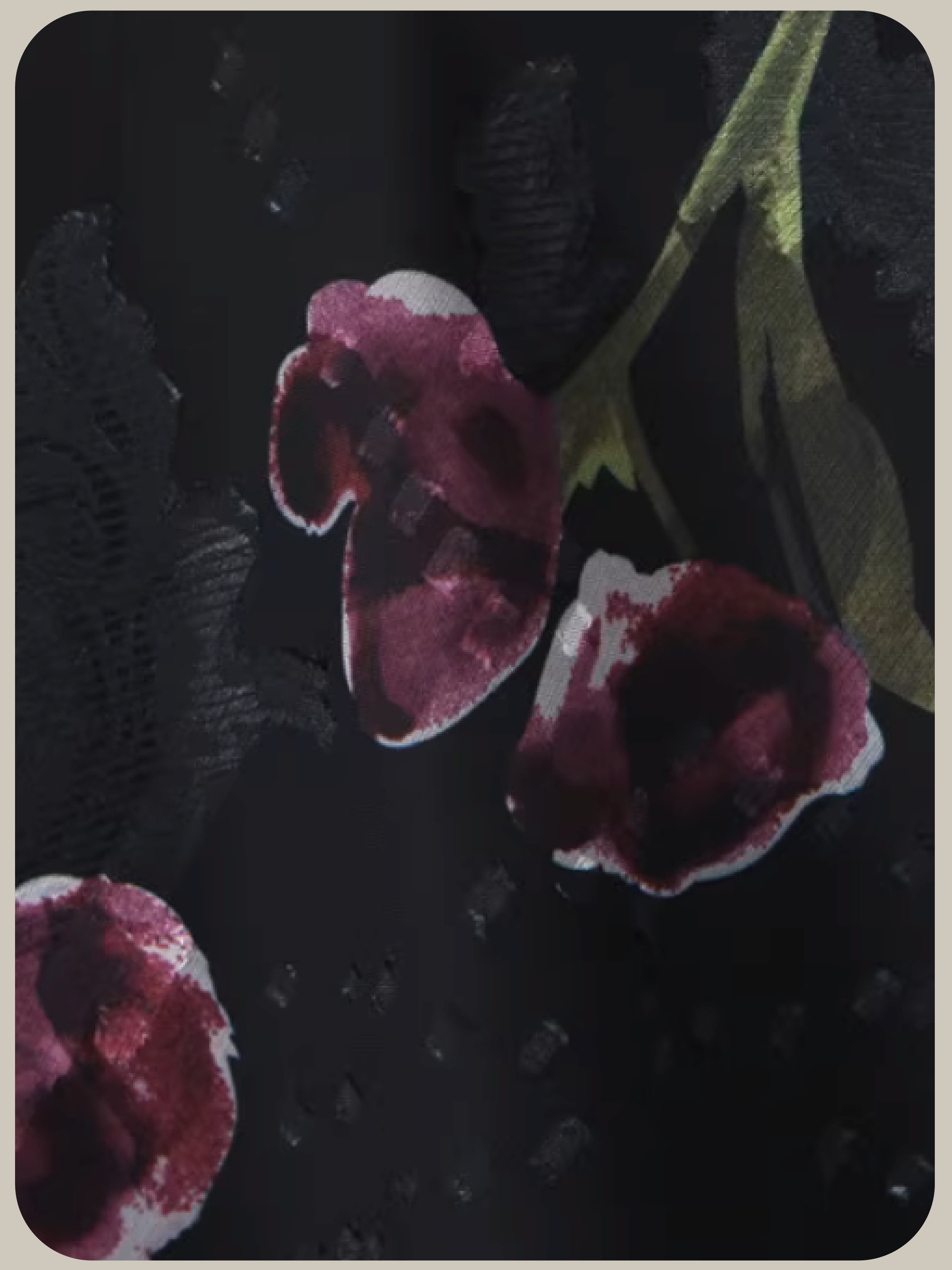 Vintage Floral Print Mesh Skirt/ヴィンテージフローラルプリントメッシュスカート