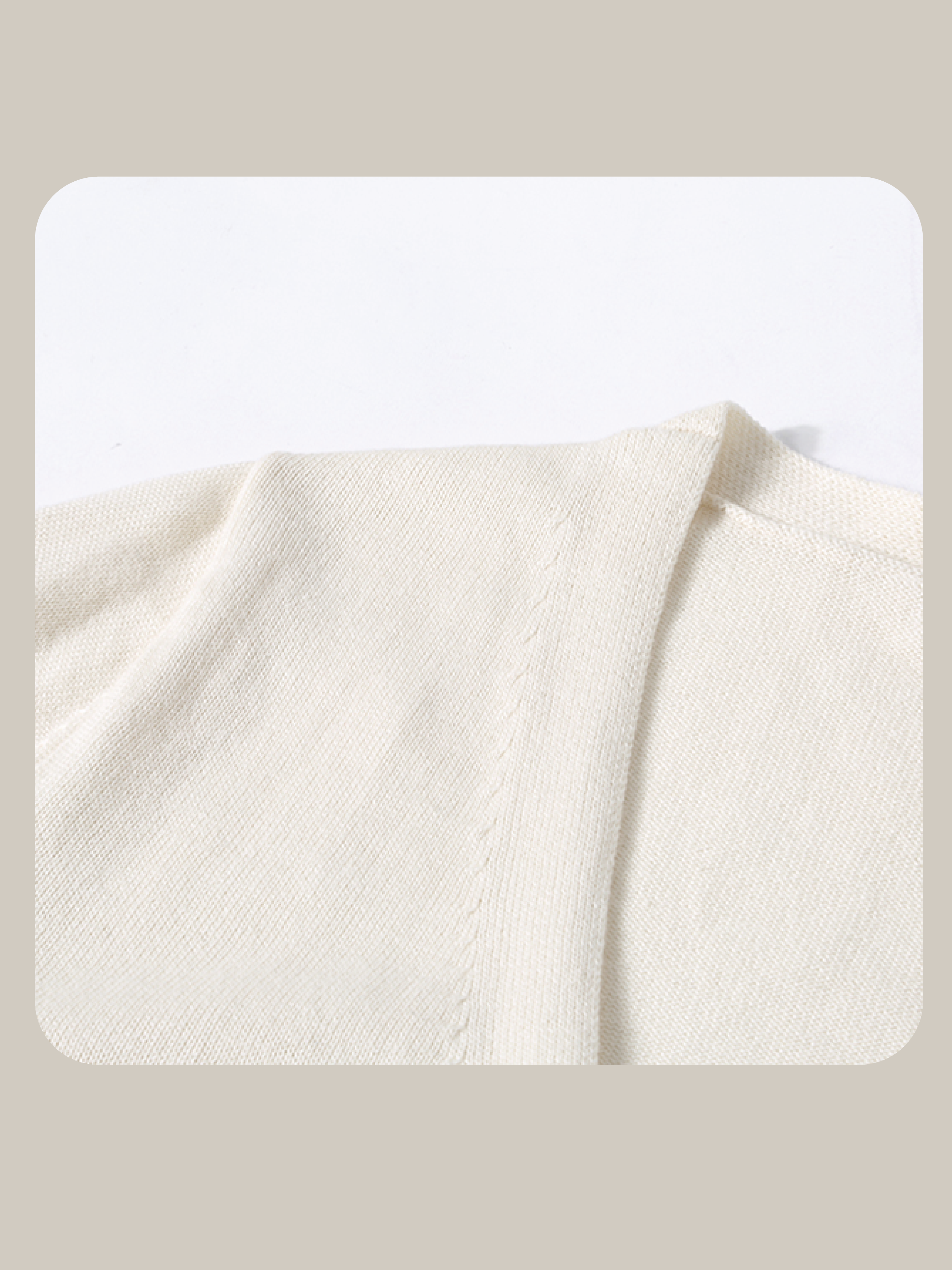 予約商品・LA POMME petit Icon Cardigan Ivory